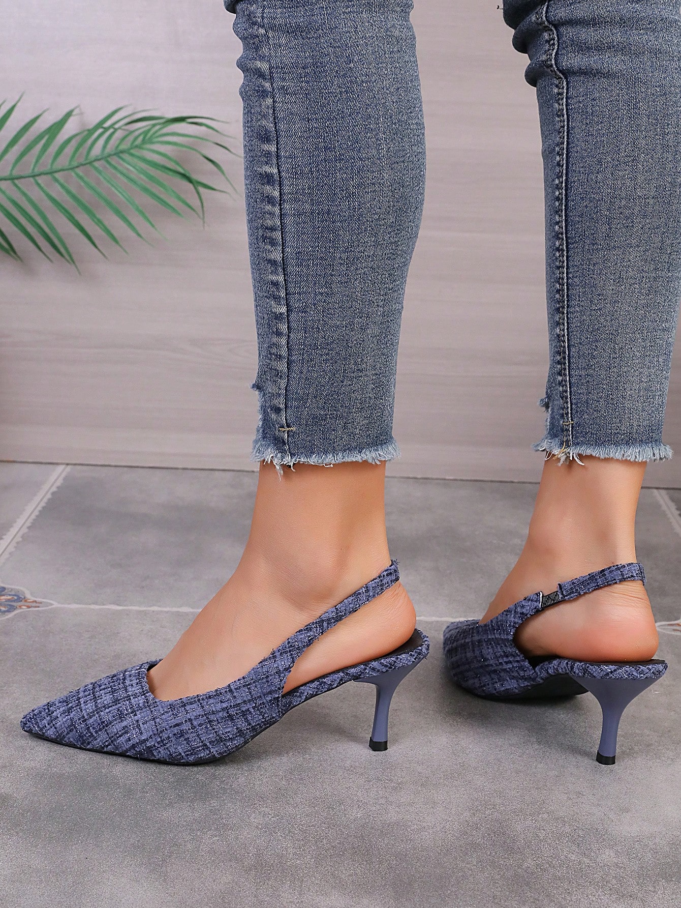 In Blue Women Heeled Sandals