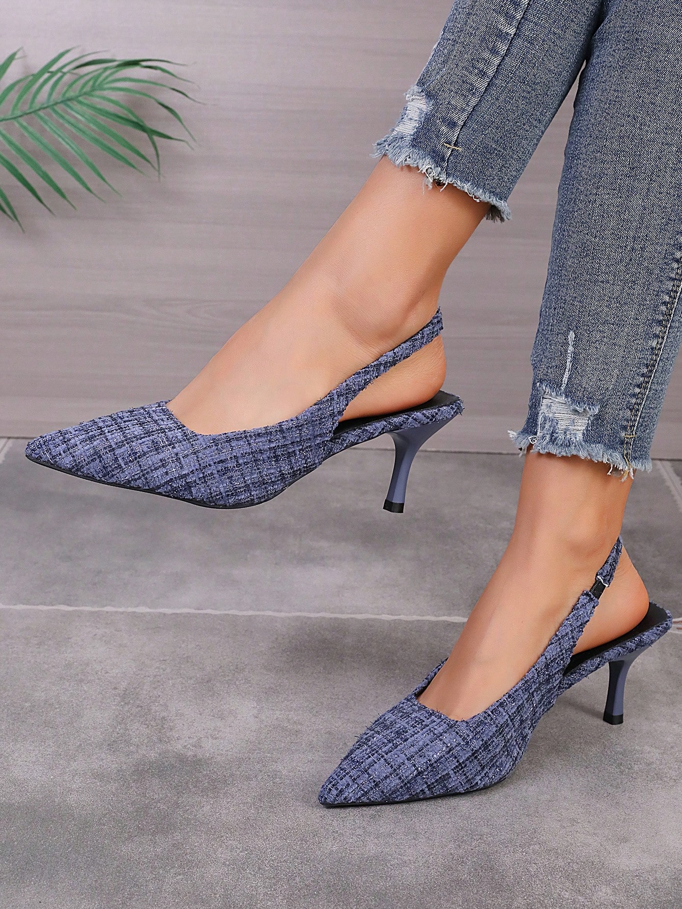 In Blue Women Heeled Sandals