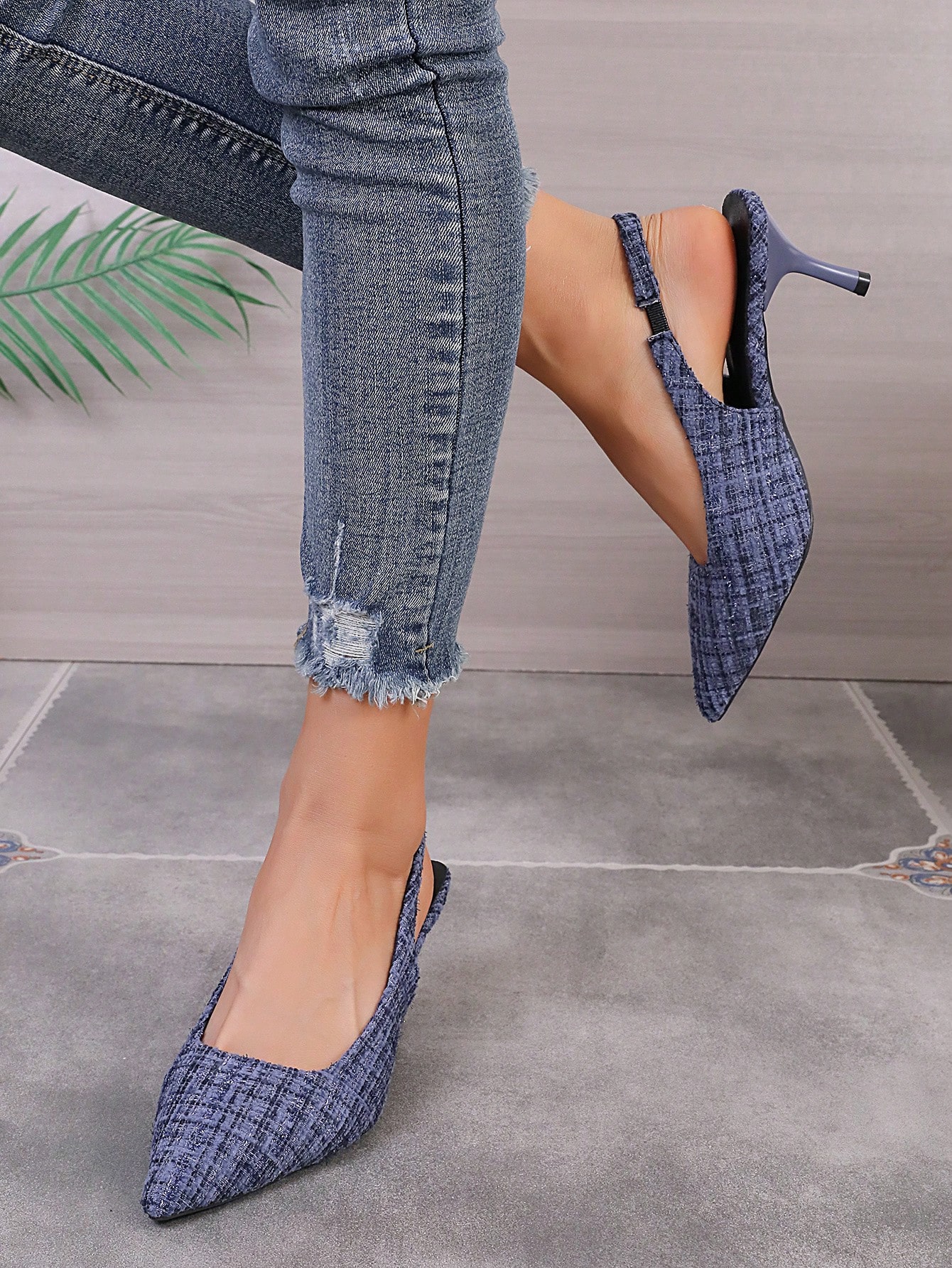 In Blue Women Heeled Sandals