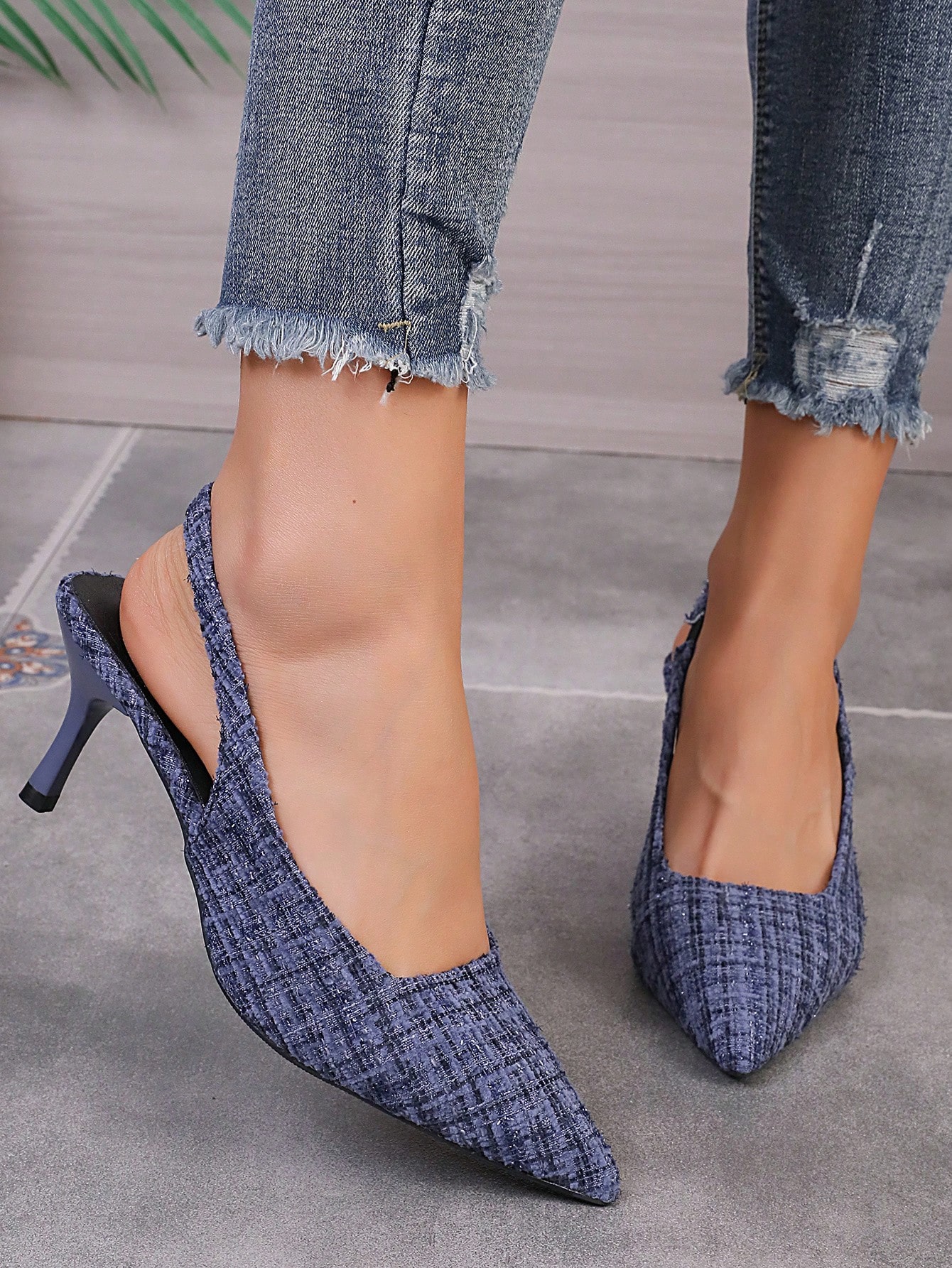 In Blue Women Heeled Sandals