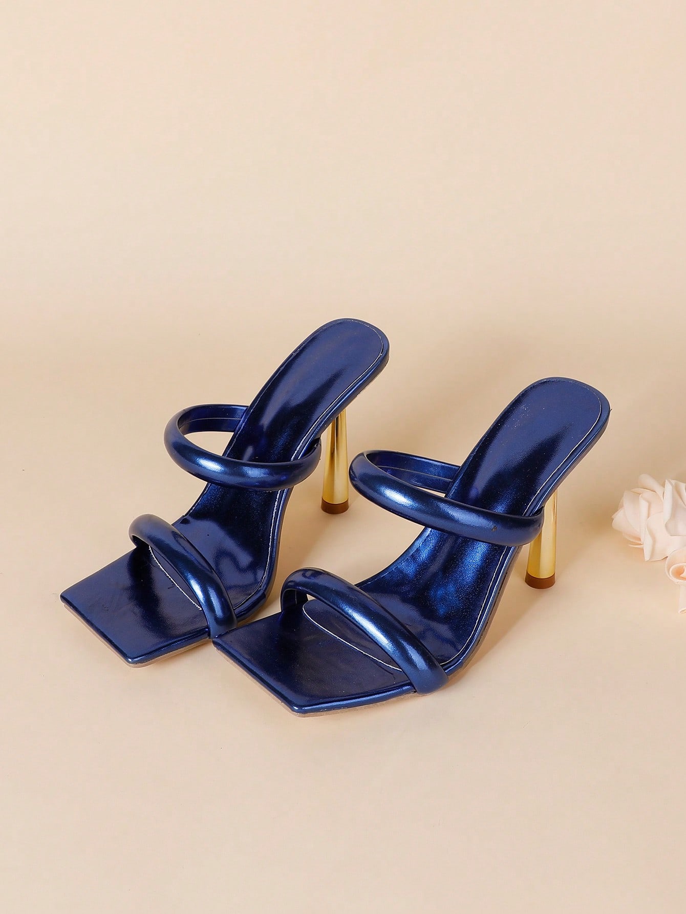 In Blue Women Heeled Sandals