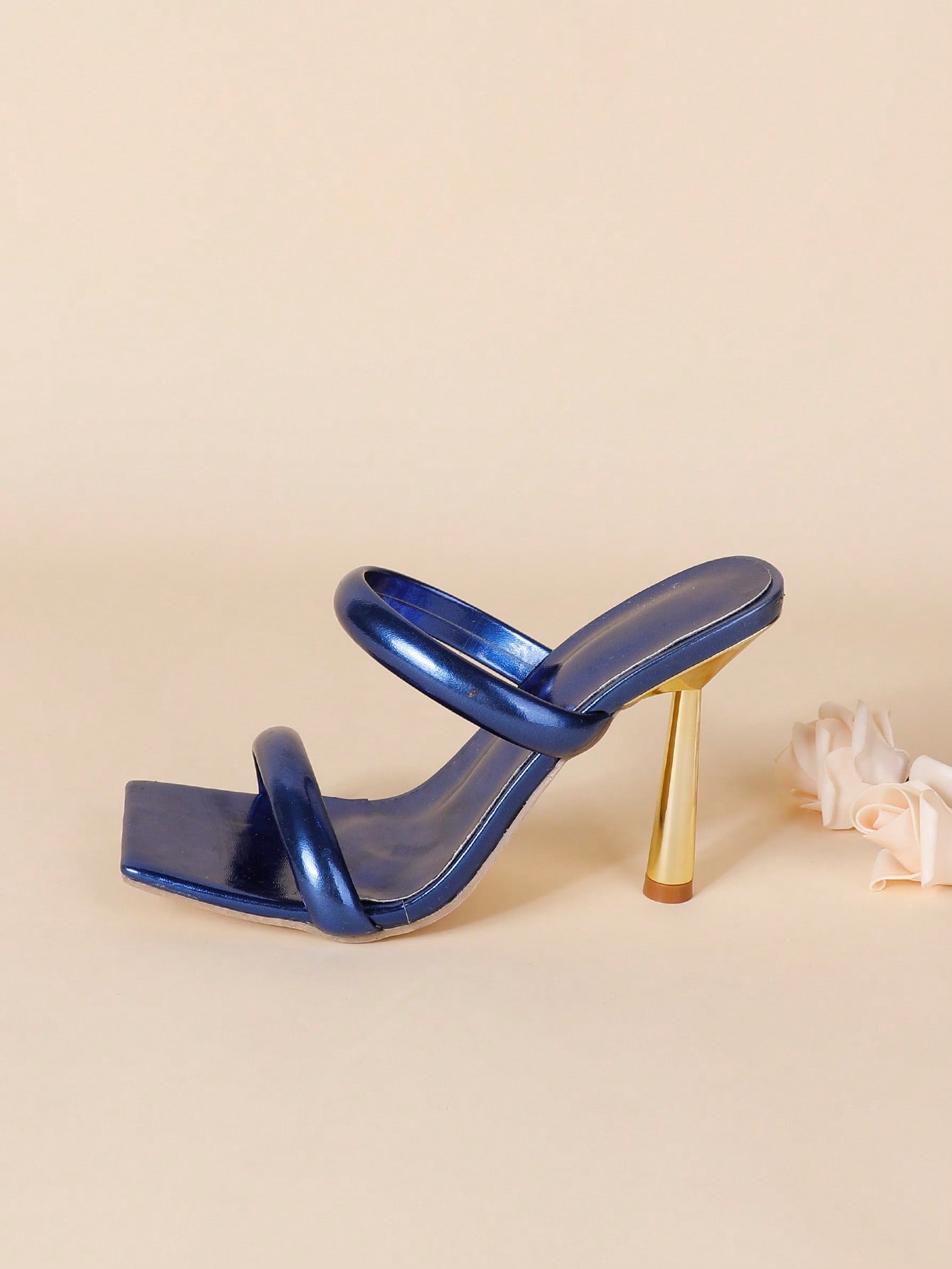 In Blue Women Heeled Sandals