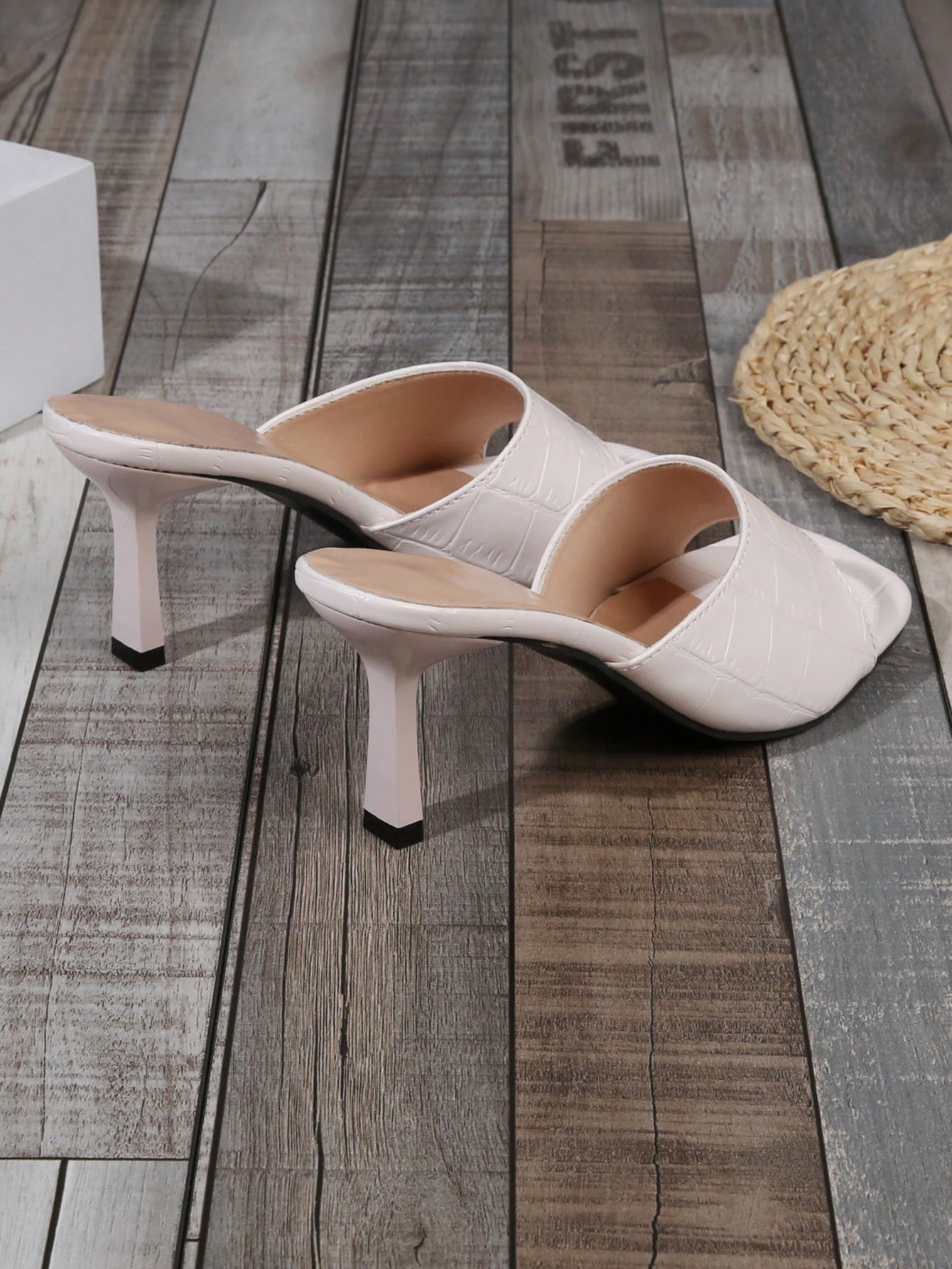 In Beige Women Heeled Sandals