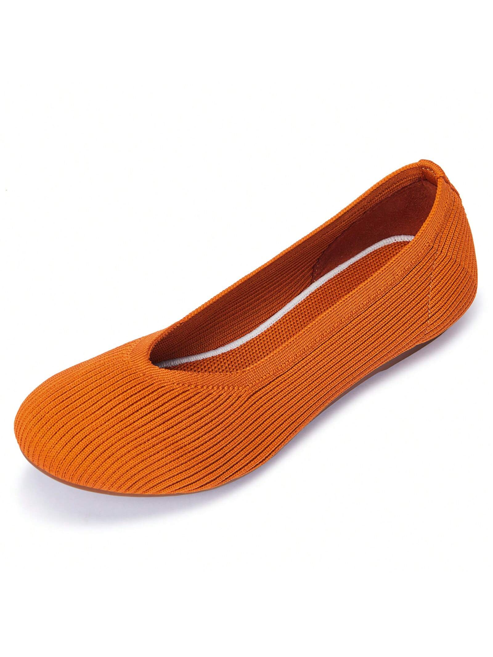 In Orange Women Flats