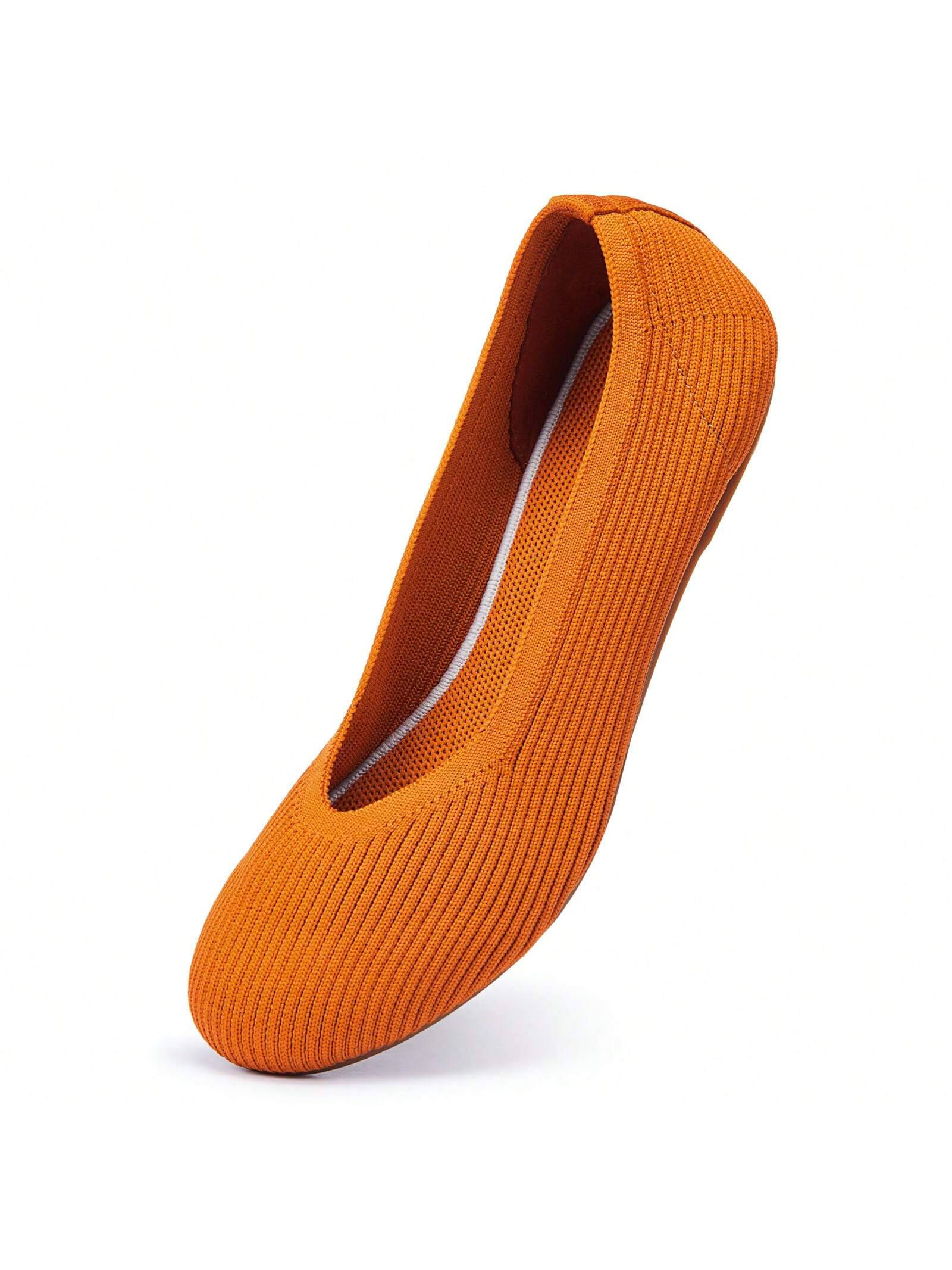 In Orange Women Flats