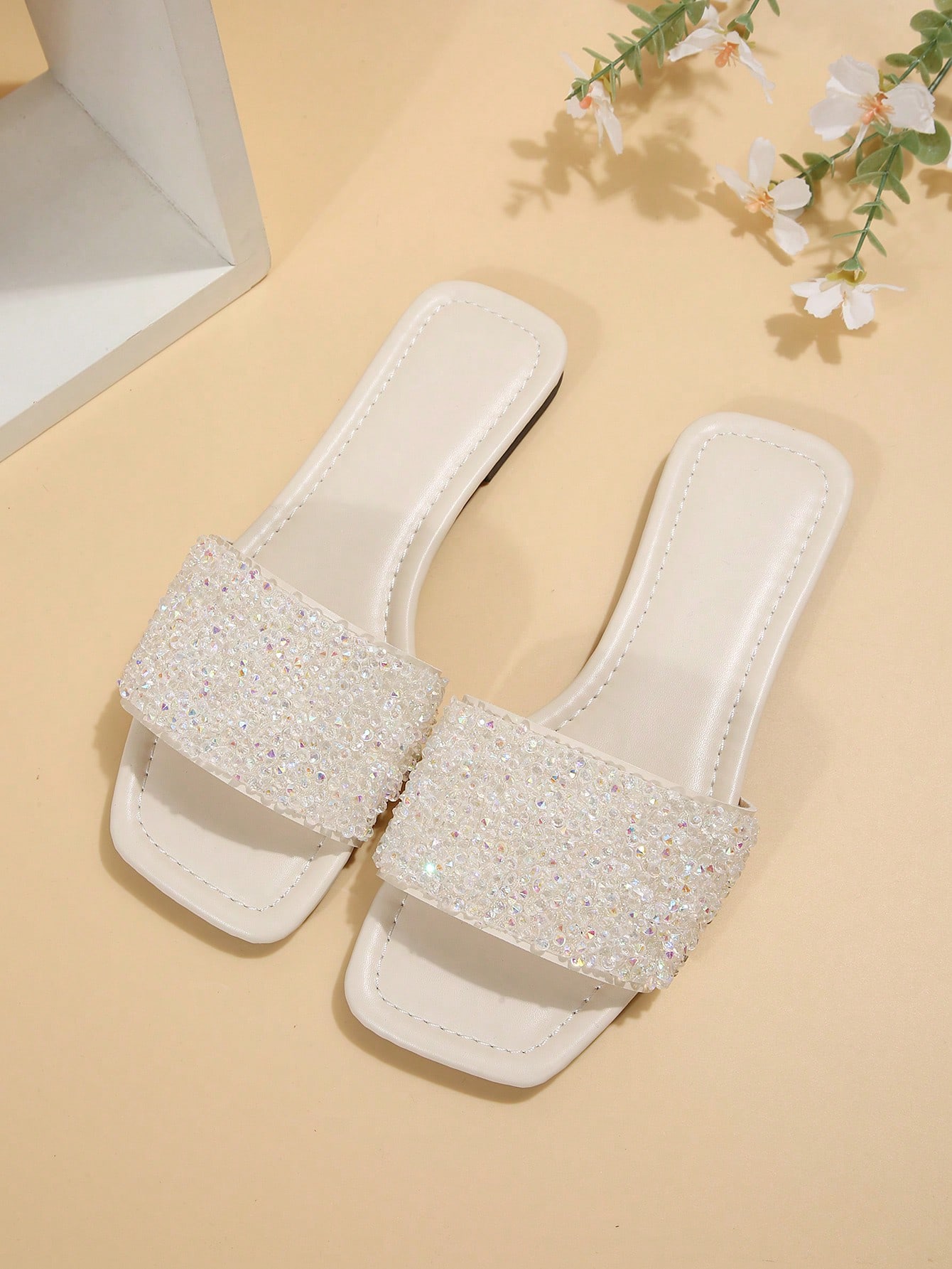 In White Women Flat Sandals