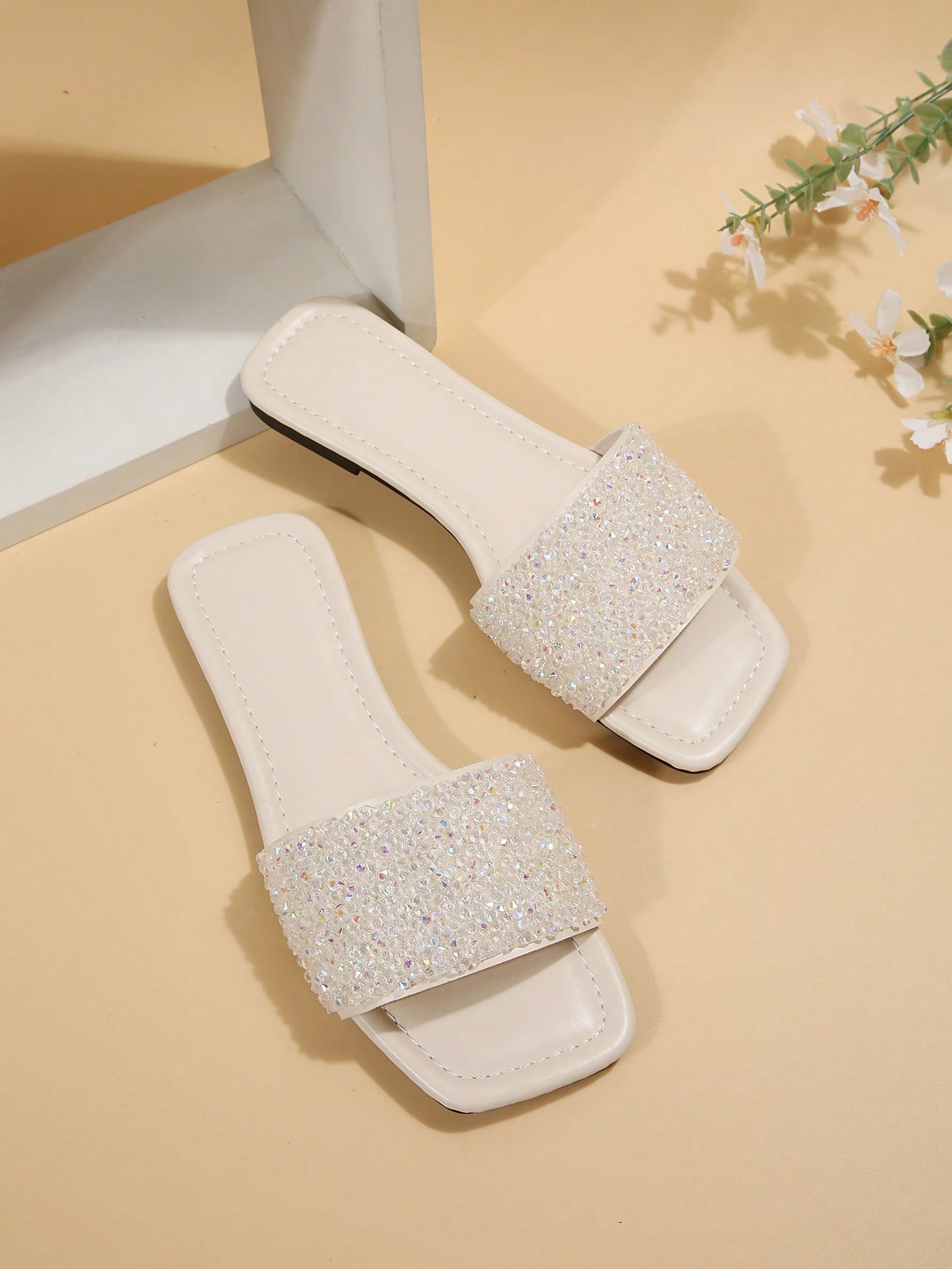 In White Women Flat Sandals