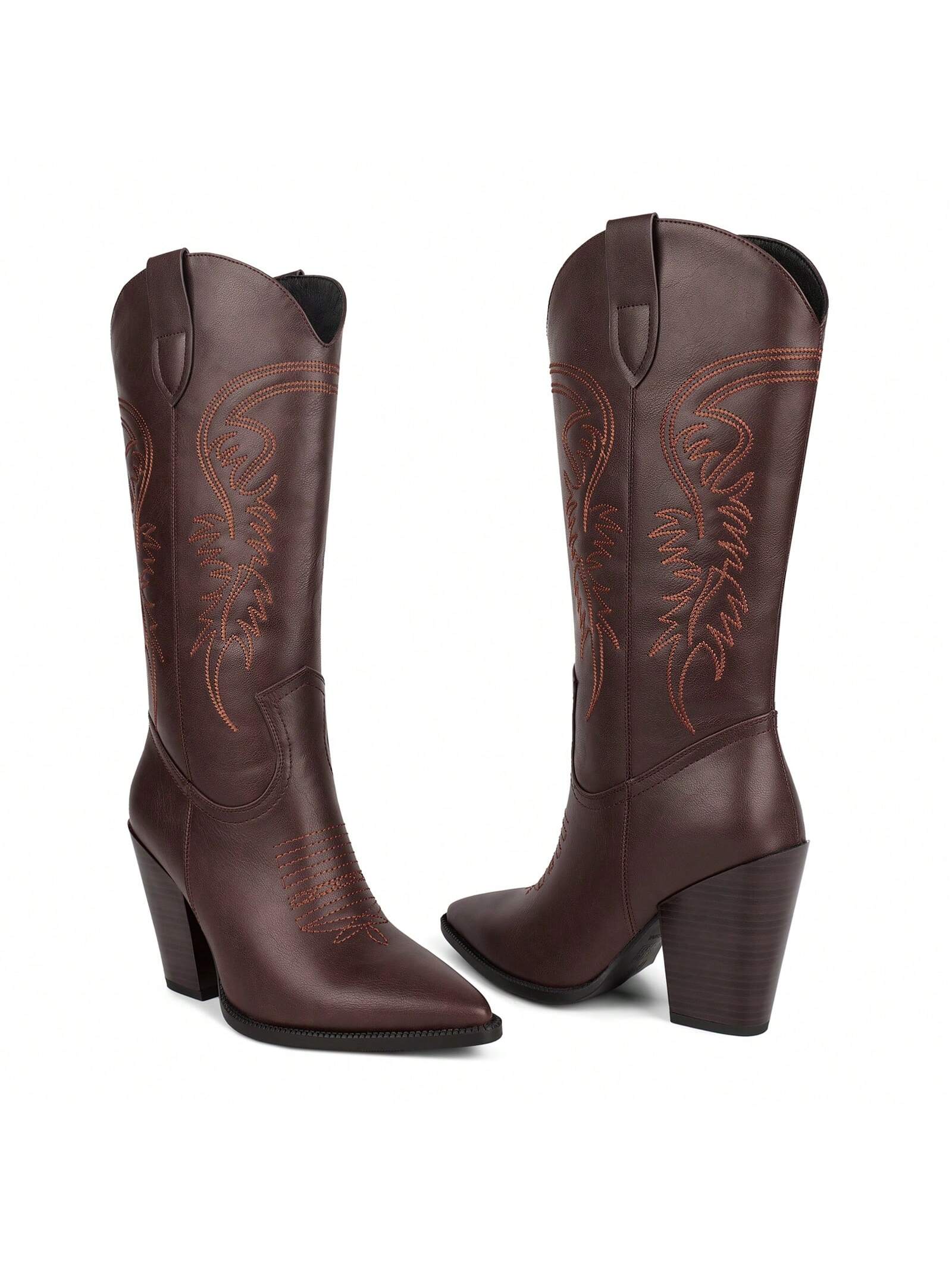 In Brown Women Mid-Calf Boots