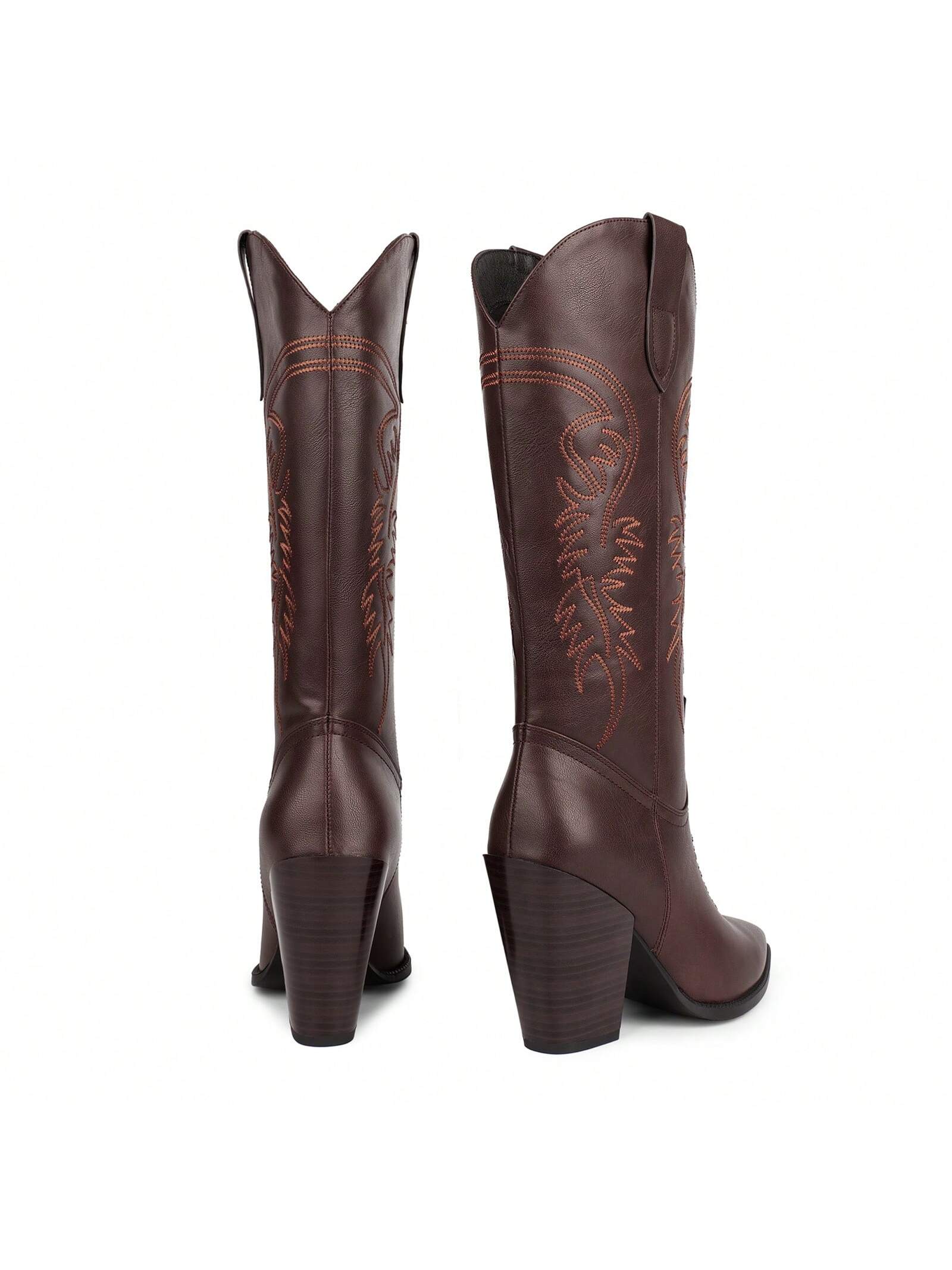 In Brown Women Mid-Calf Boots