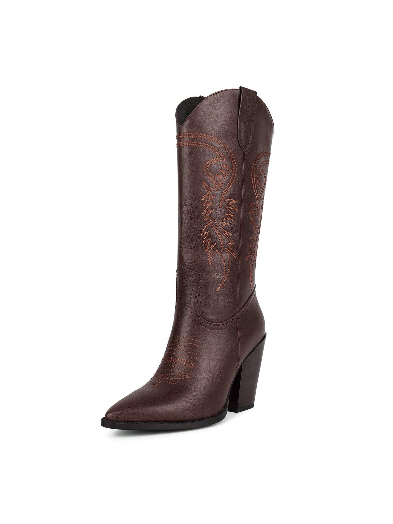 In Brown Women Mid-Calf Boots