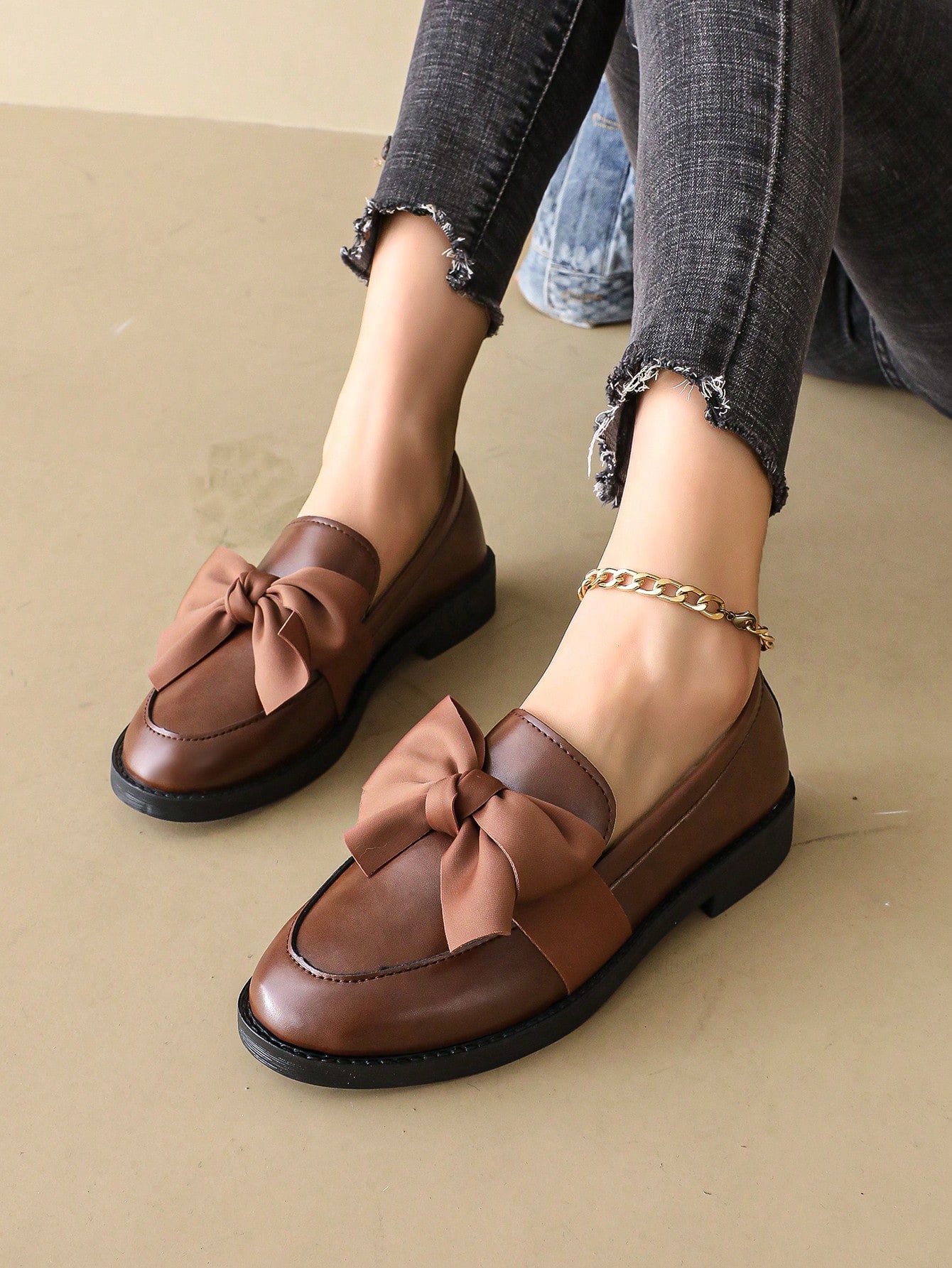 In Brown Women Flats