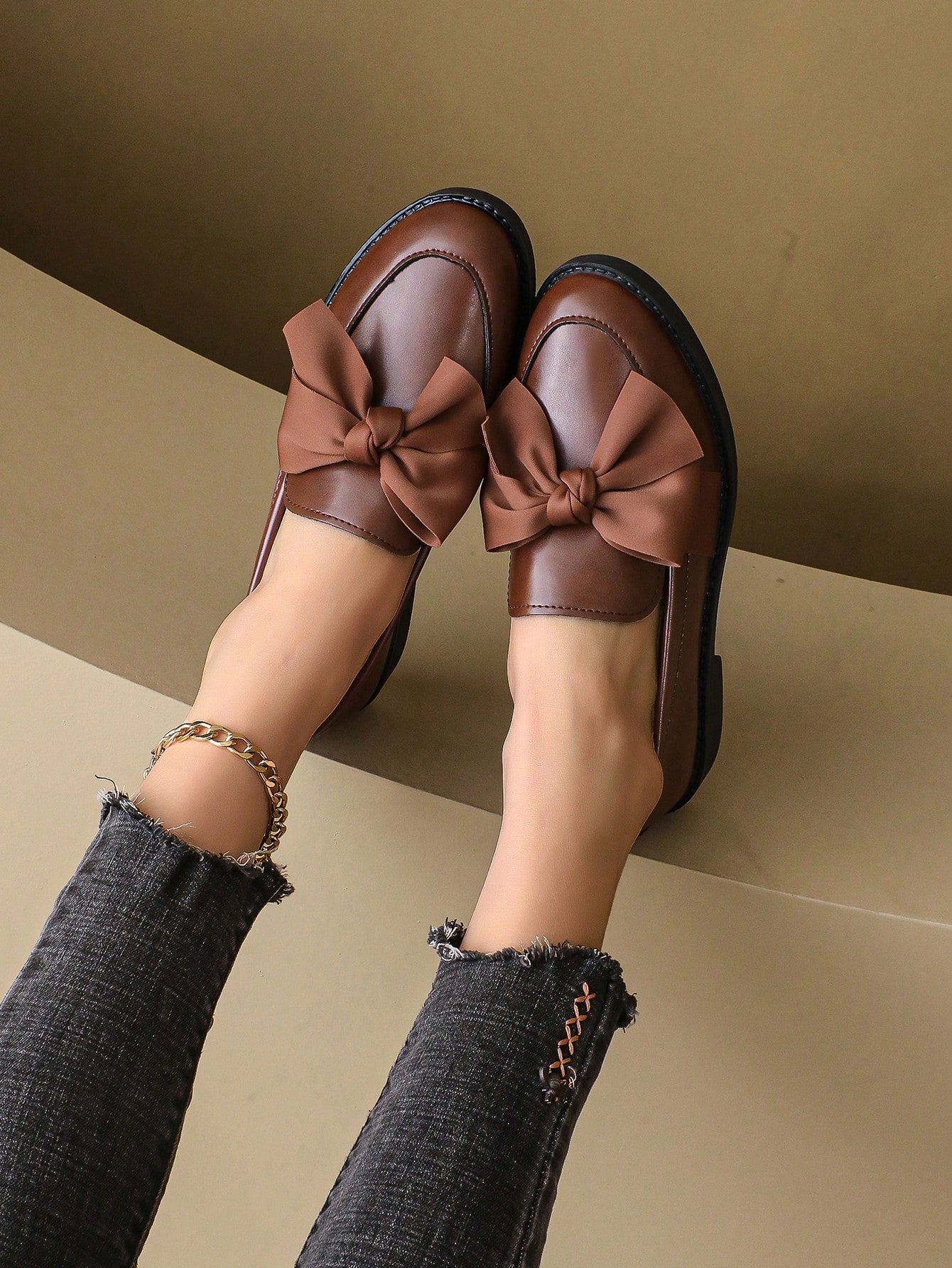 In Brown Women Flats