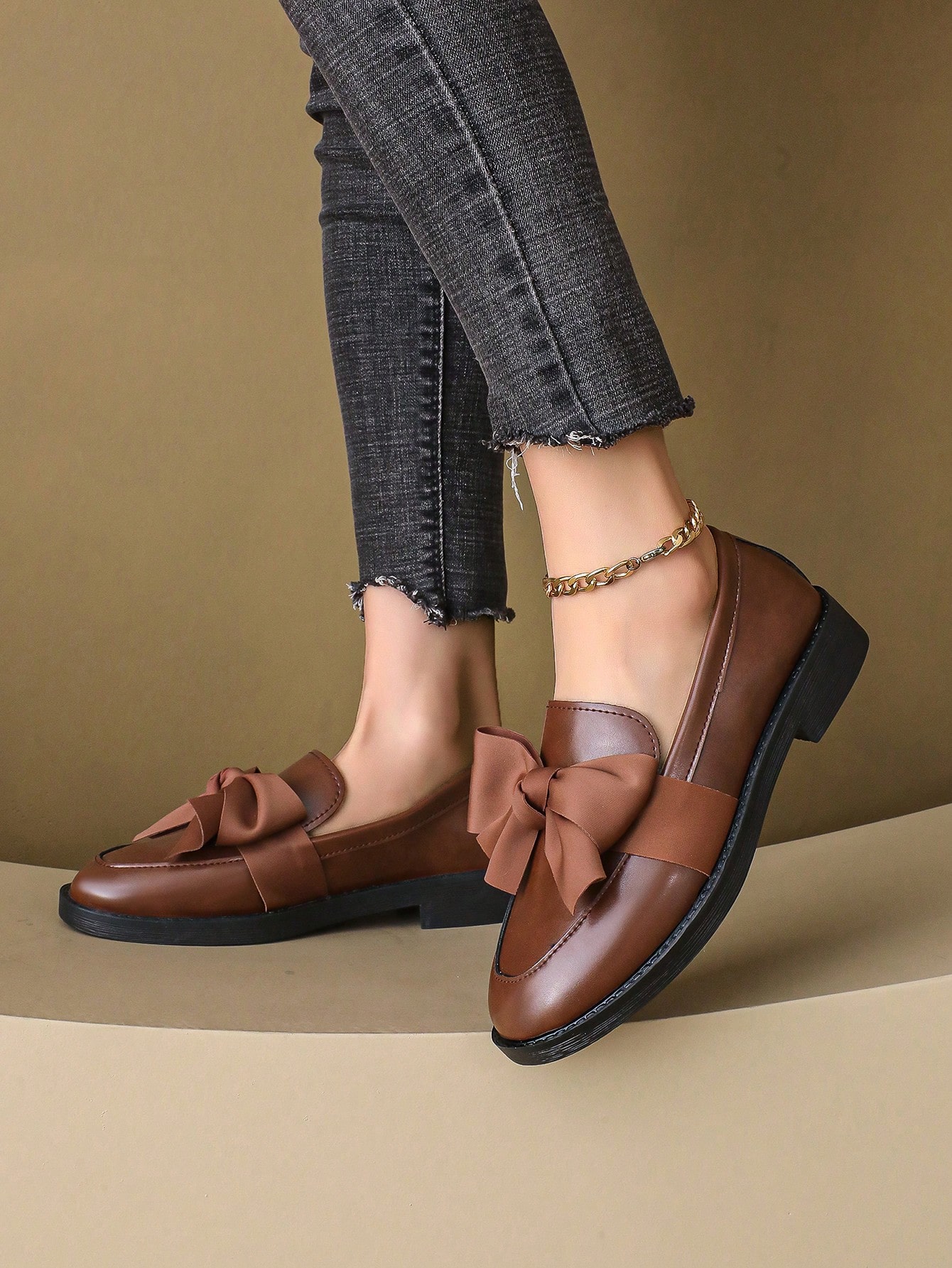 In Brown Women Flats