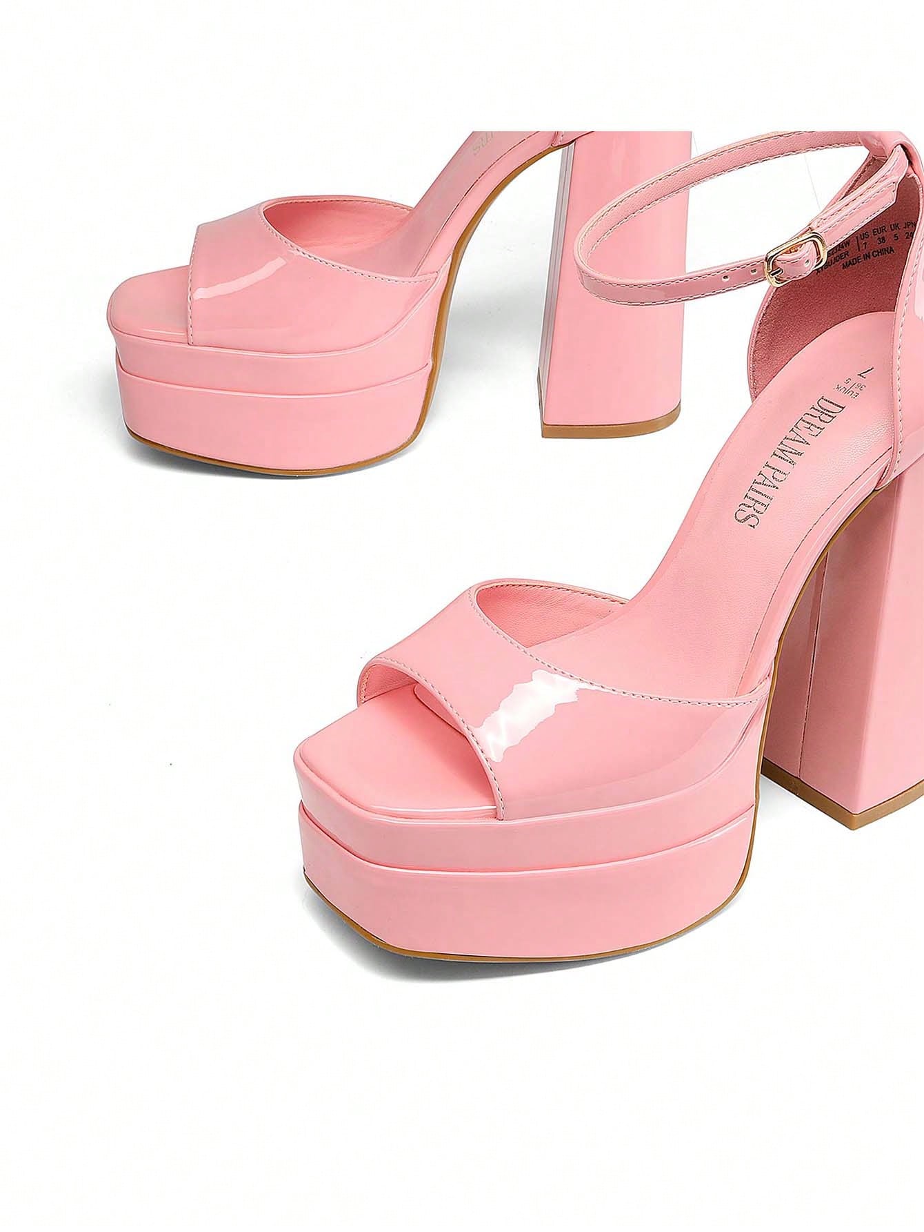 In Pink Women Heeled Sandals