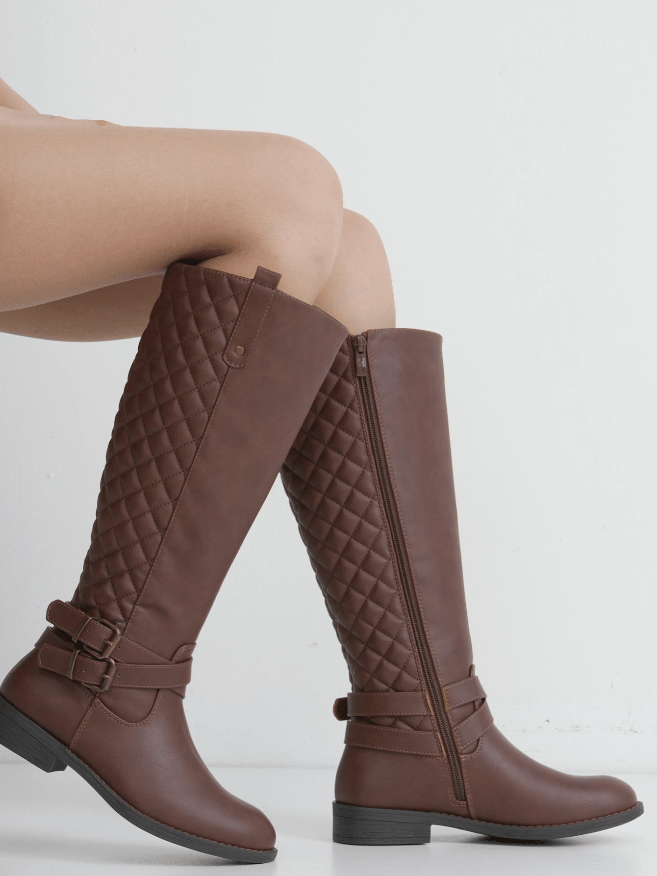 In Coffee Brown Women Fashion Boots