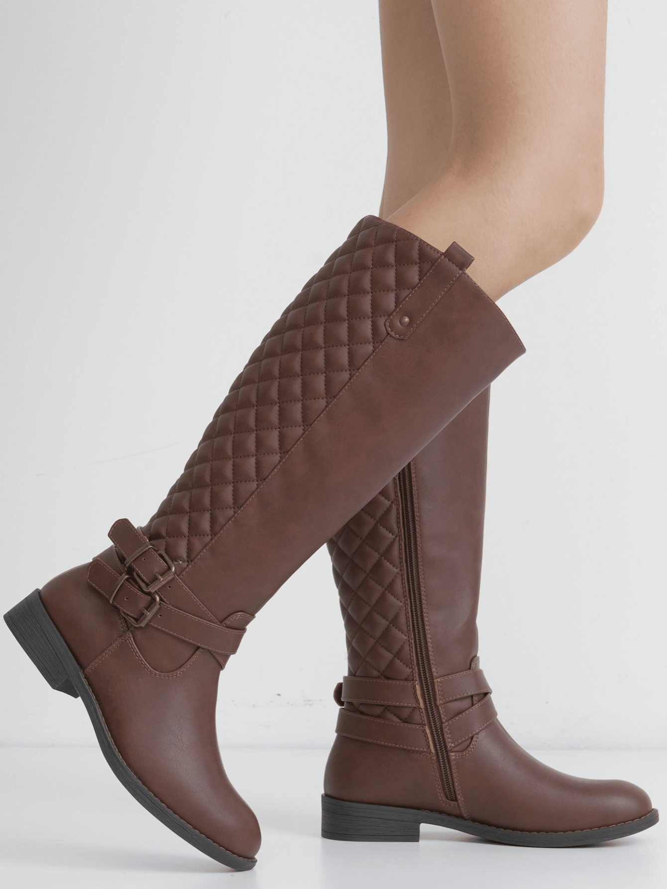 In Coffee Brown Women Fashion Boots