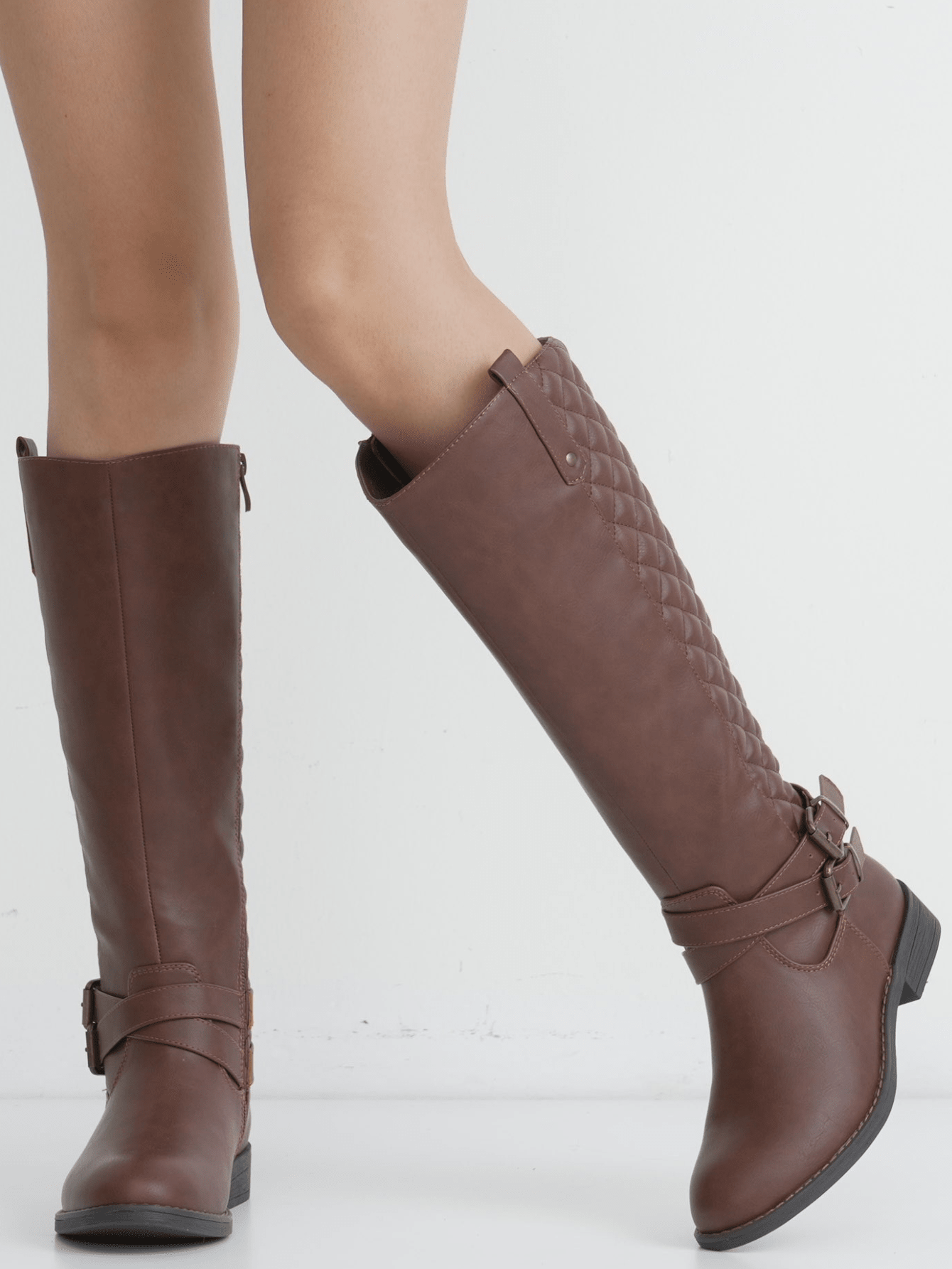 In Coffee Brown Women Fashion Boots