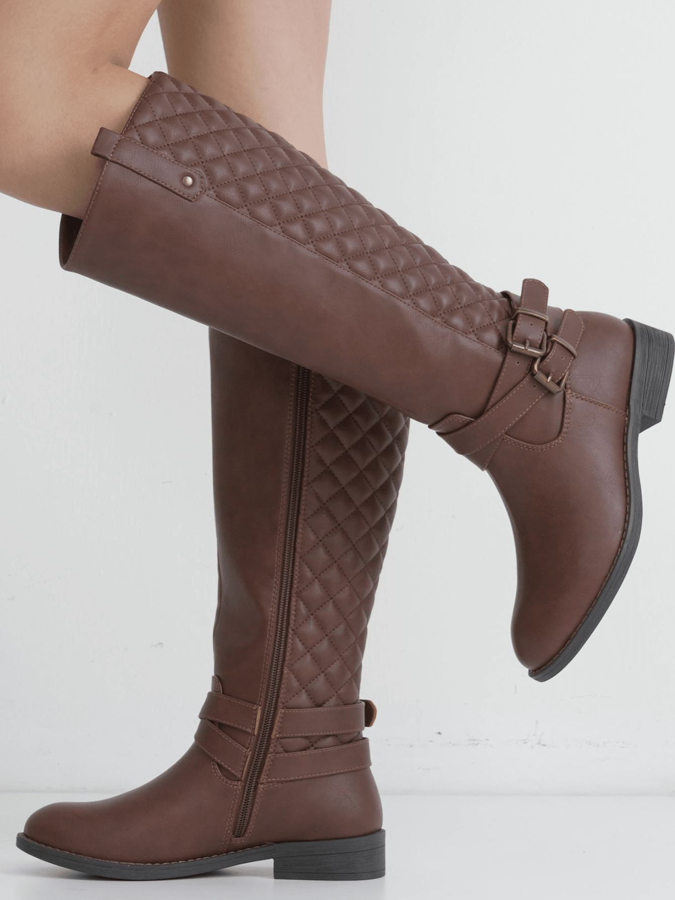 In Coffee Brown Women Fashion Boots