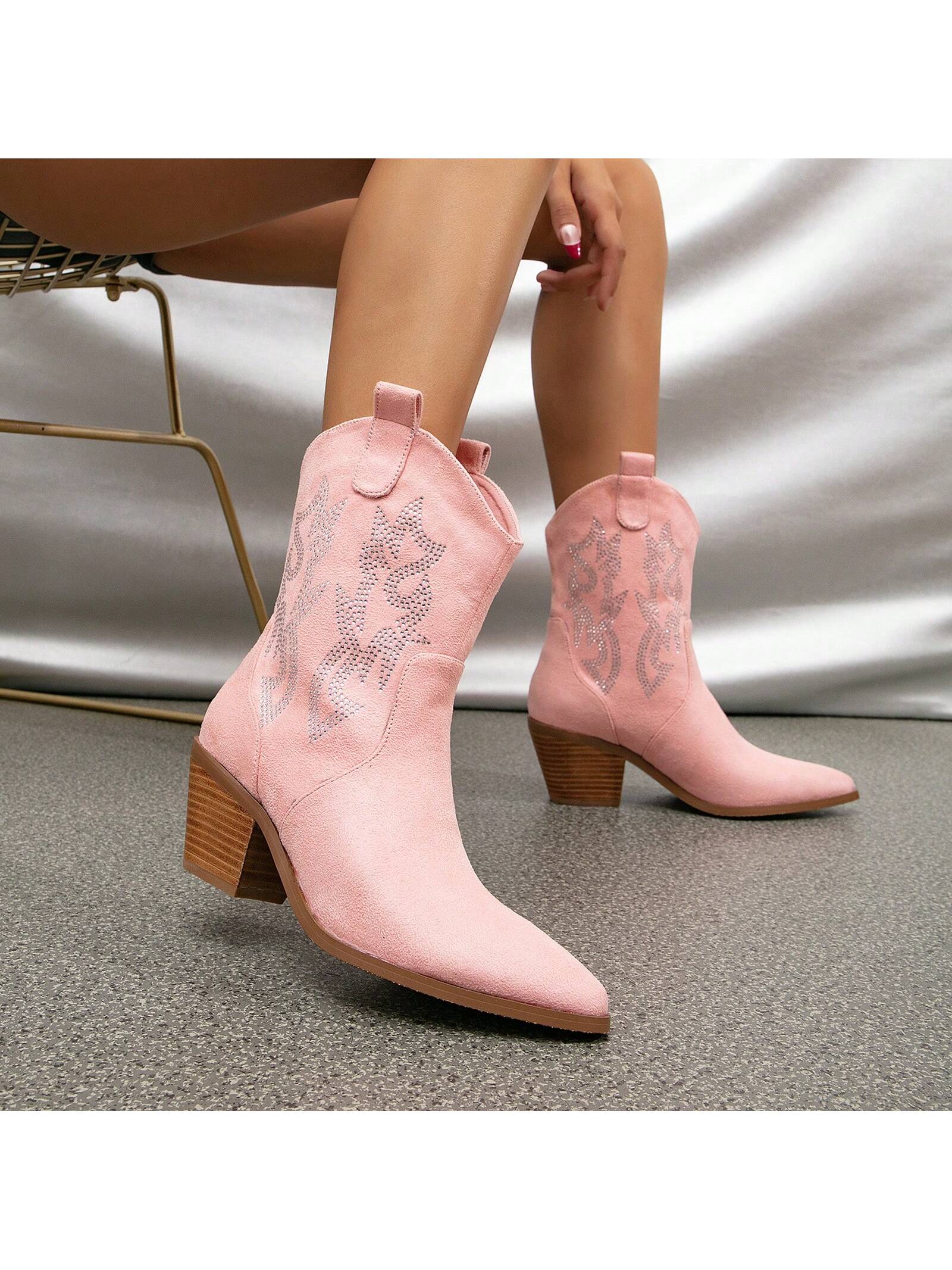 In Pink Women Mid-Calf Boots