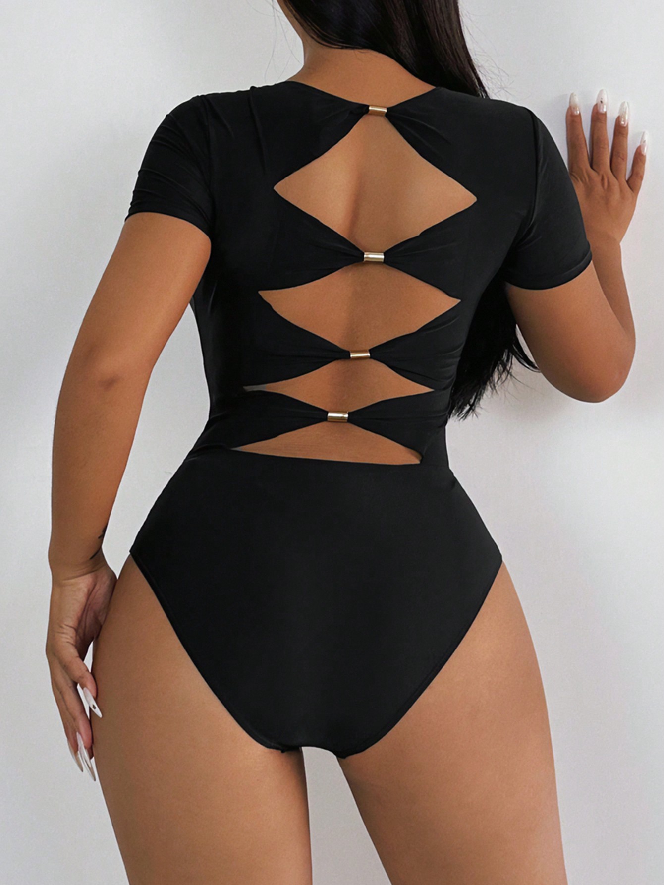 In Short Sleeve Women One-Pieces