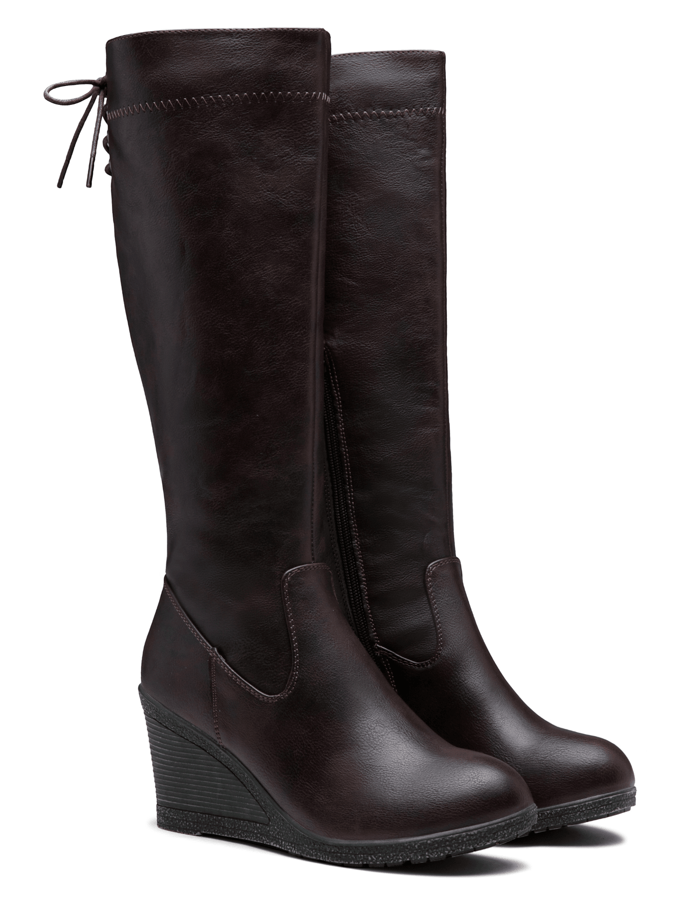 In Coffee Brown Women Fashion Boots