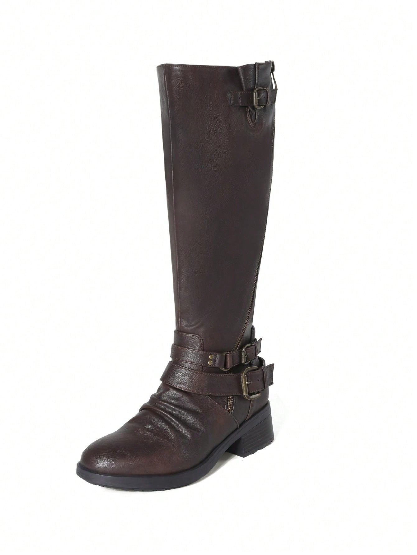 In Rust Brown Women Fashion Boots