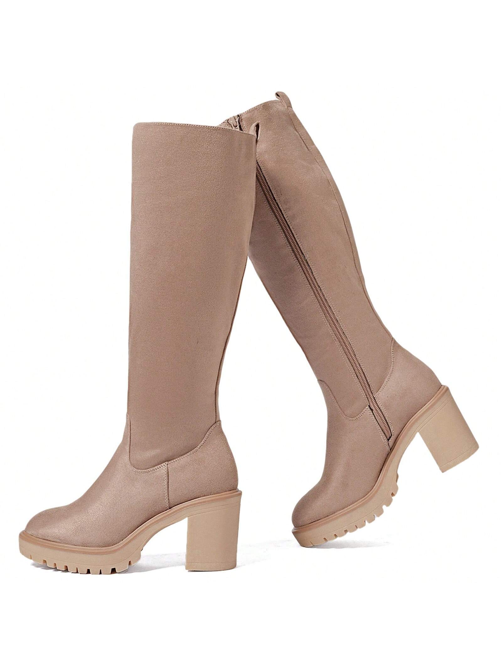 In Khaki Women Fashion Boots