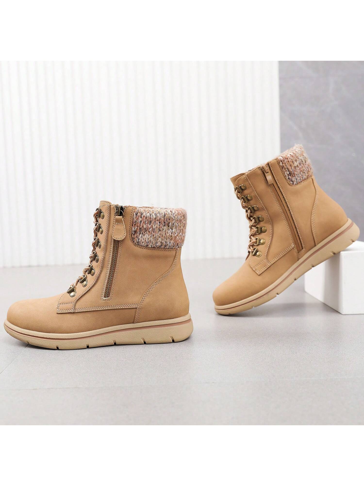 In Camel Women Fashion Boots