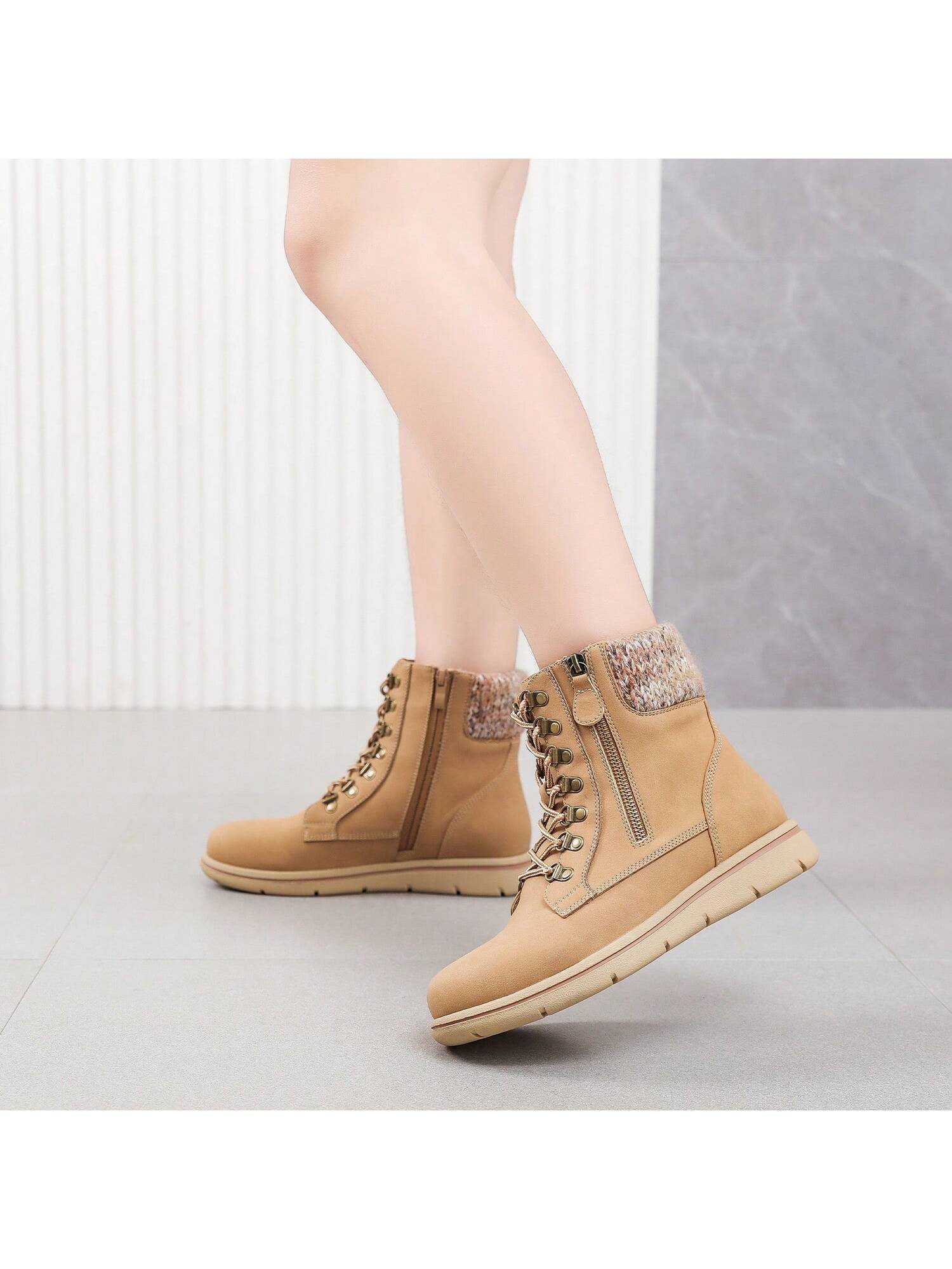 In Camel Women Fashion Boots