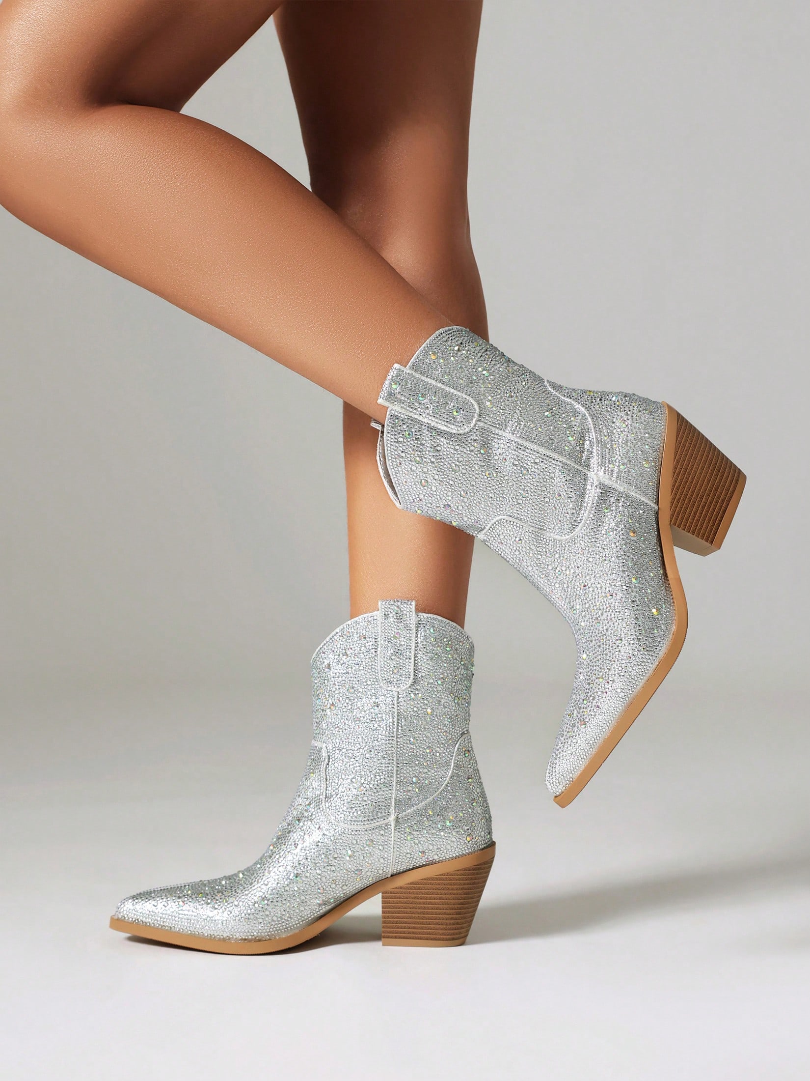 In Silver Women Ankle Boots & Booties