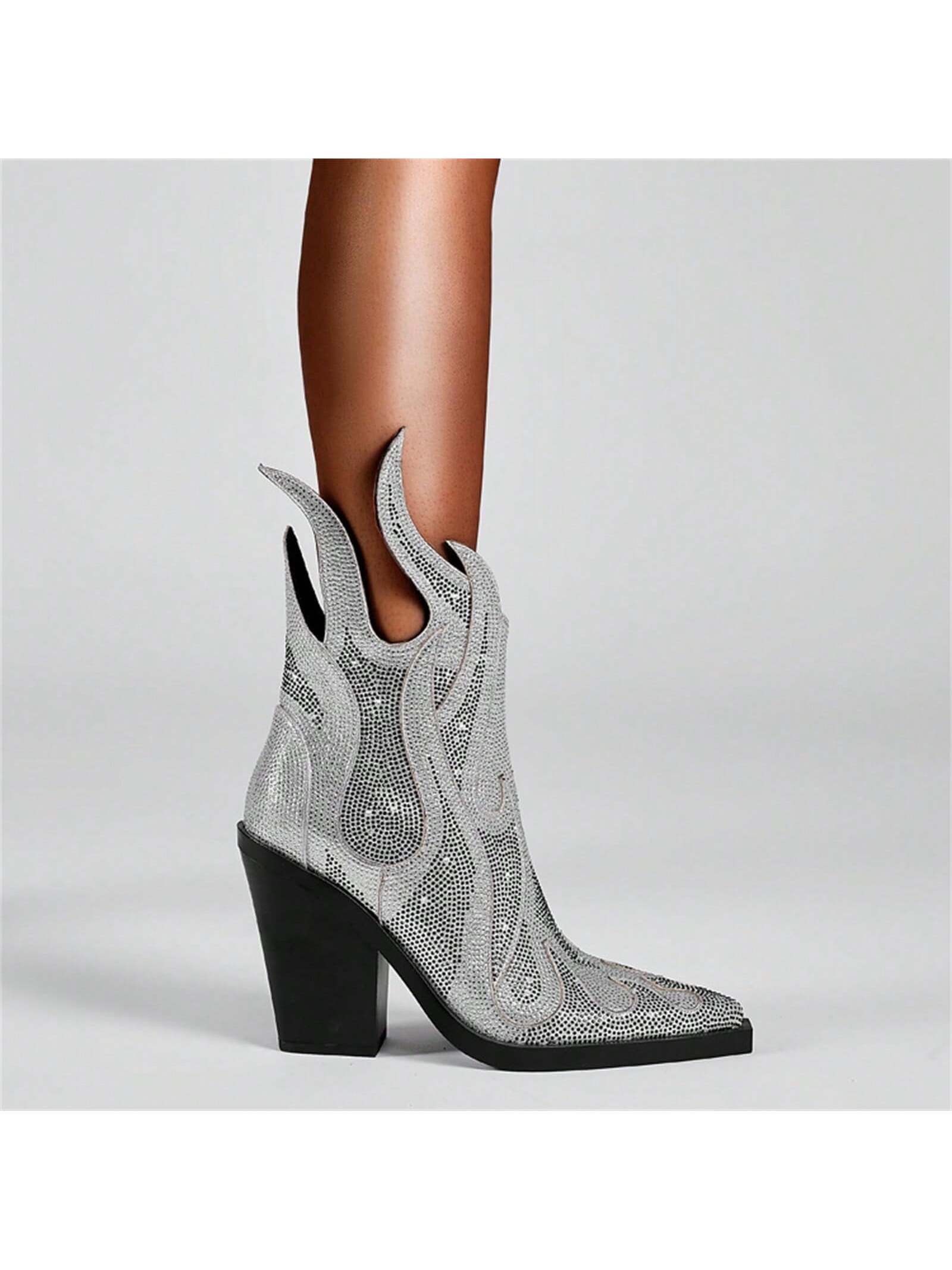 In Silver Women Ankle Boots & Booties