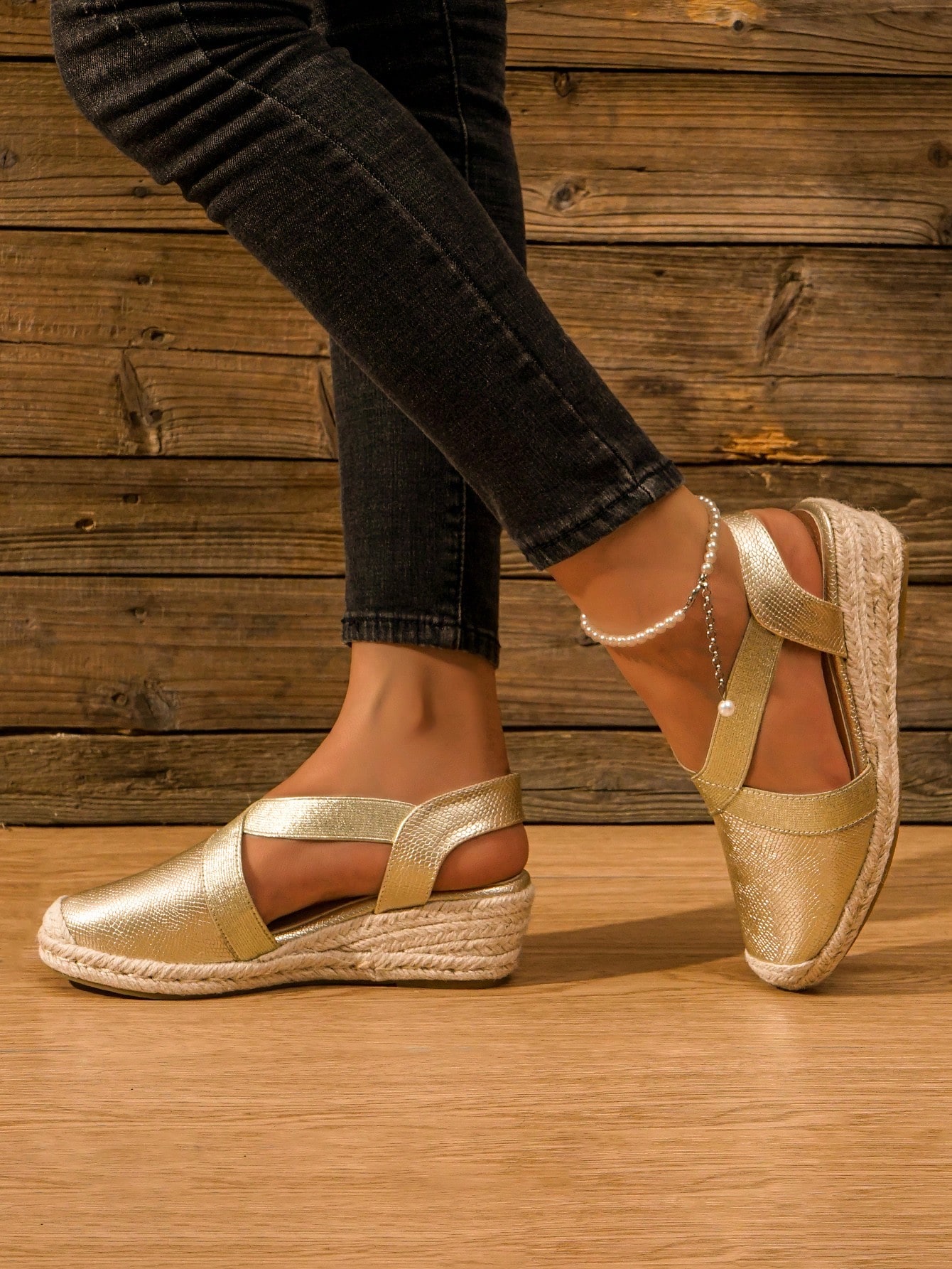 In Gold Women Wedges & Flatform