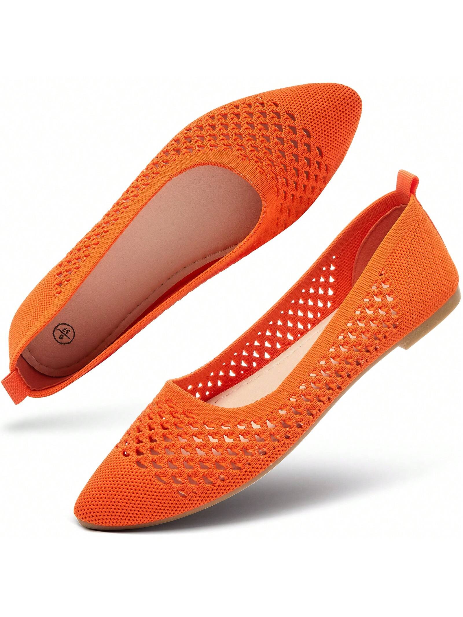 In Orange Women Flats