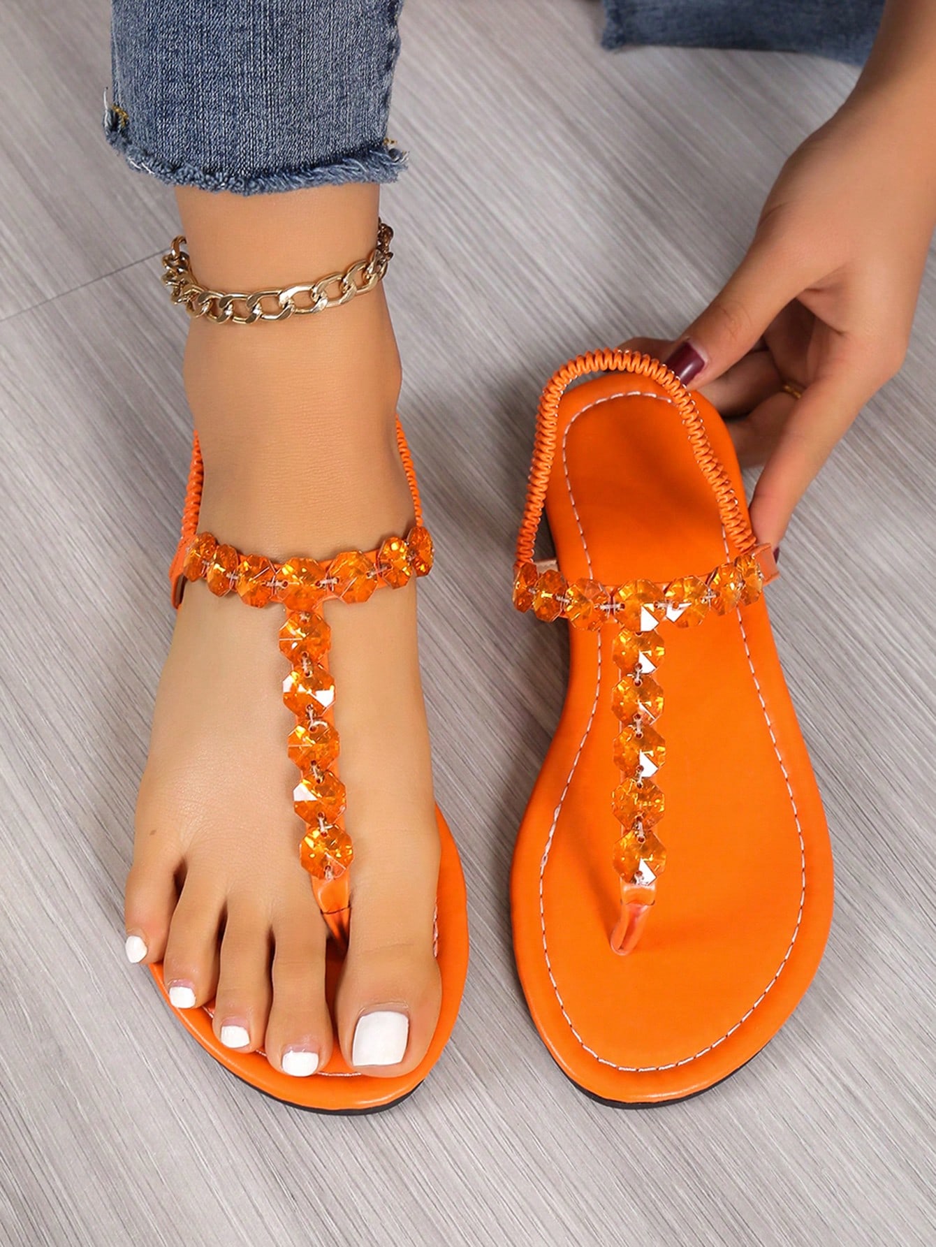 In Orange Women Shoes