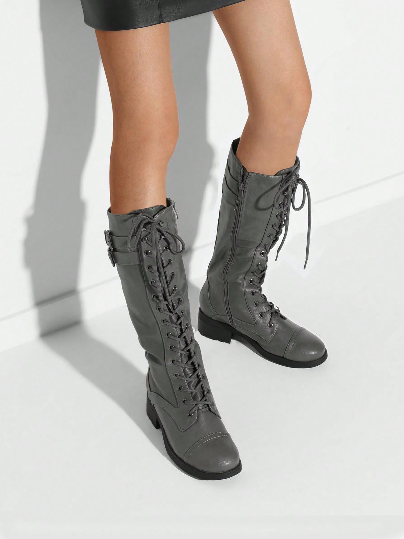 In Grey Women Fashion Boots