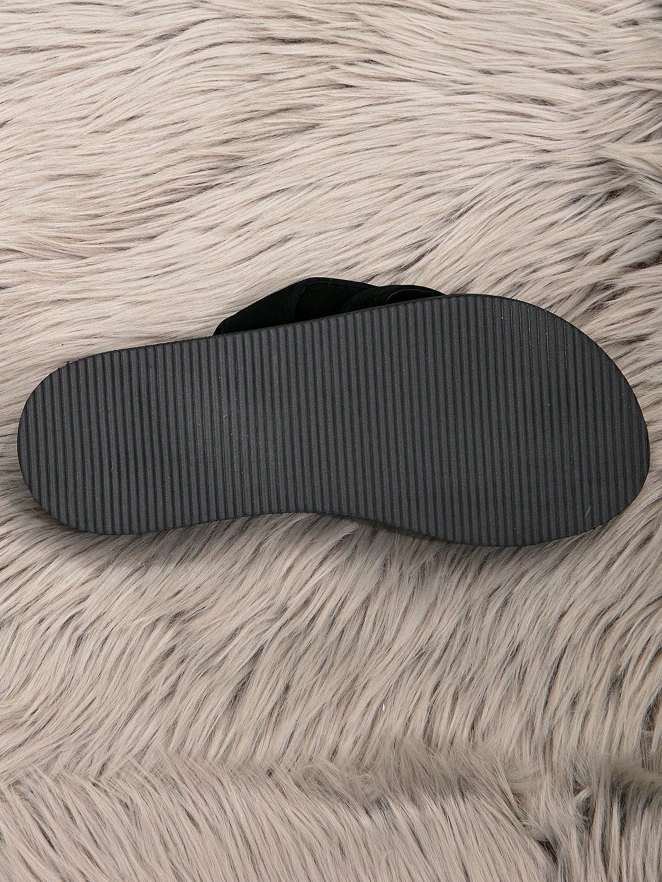 In Black Women Slippers