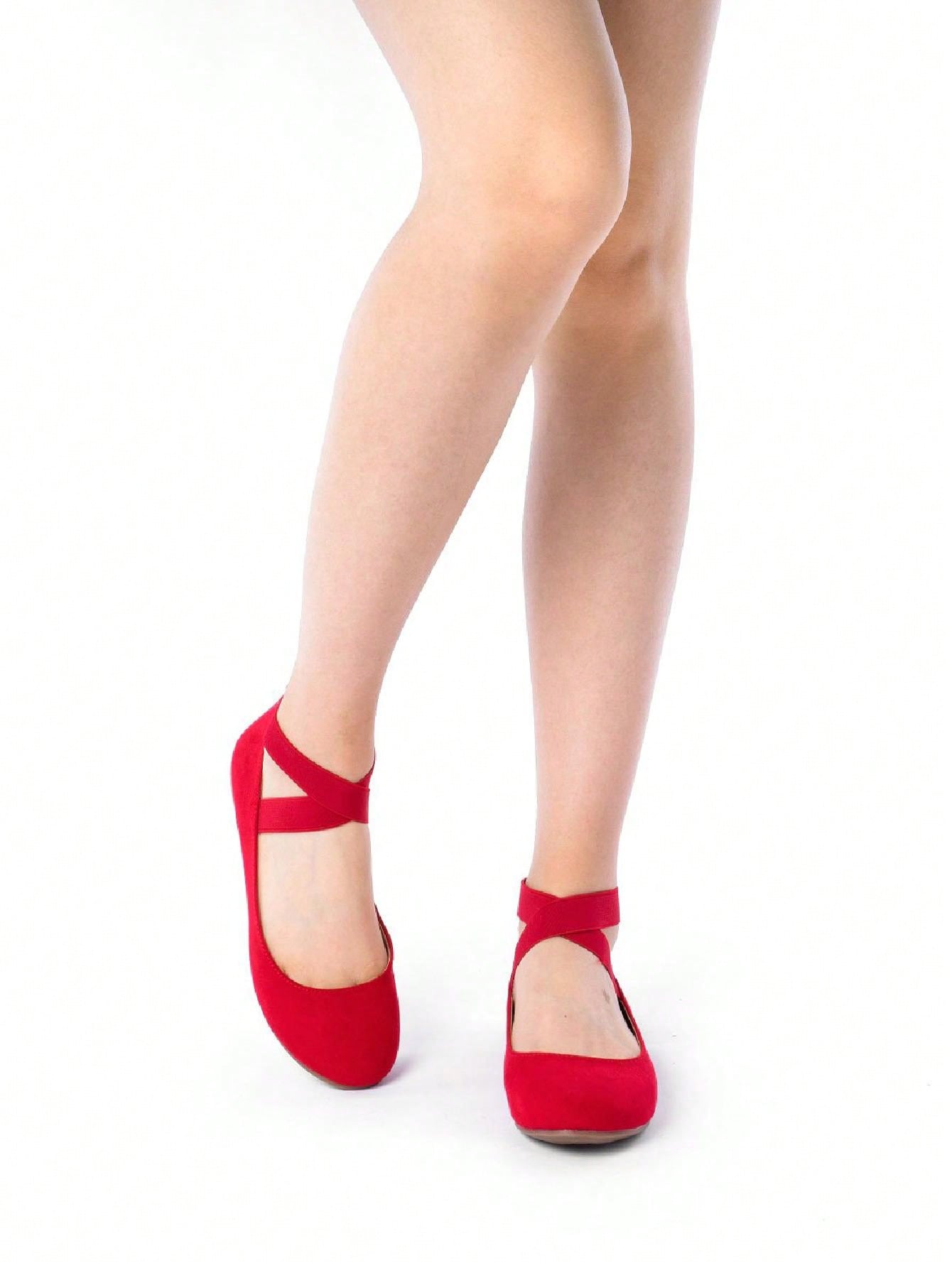 In Red Women Flats