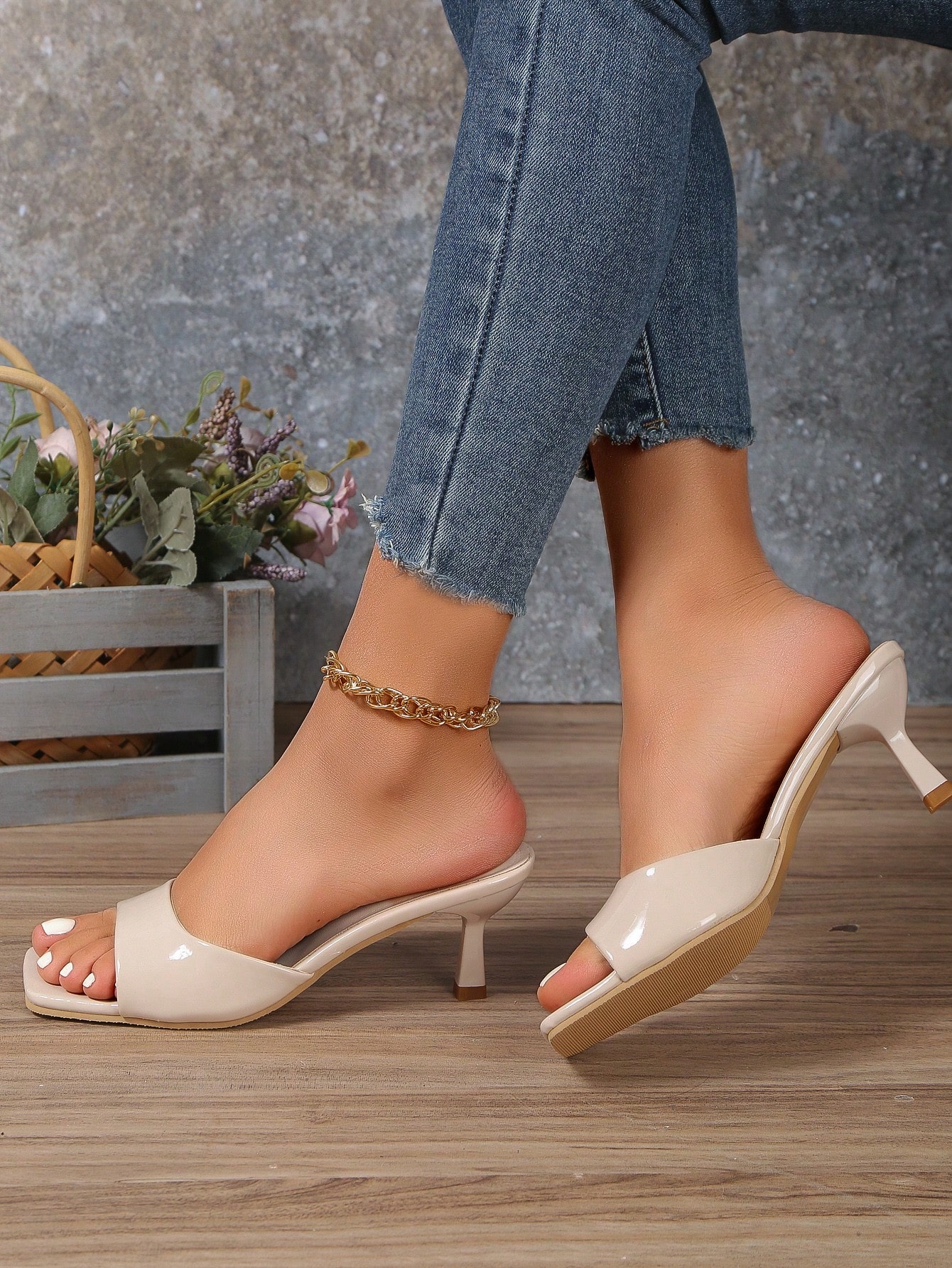 In Apricot Women Heeled Sandals