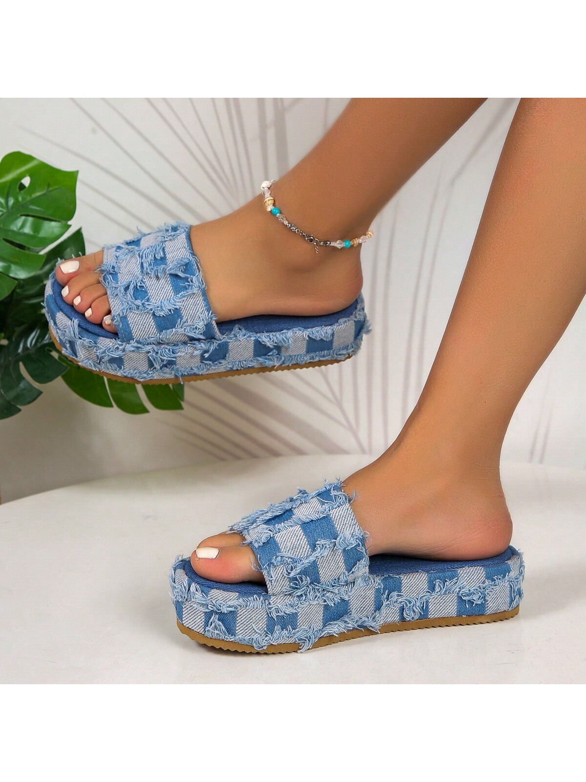 In Blue Women Slippers