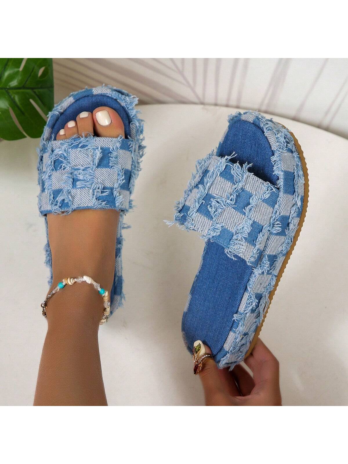 In Blue Women Slippers