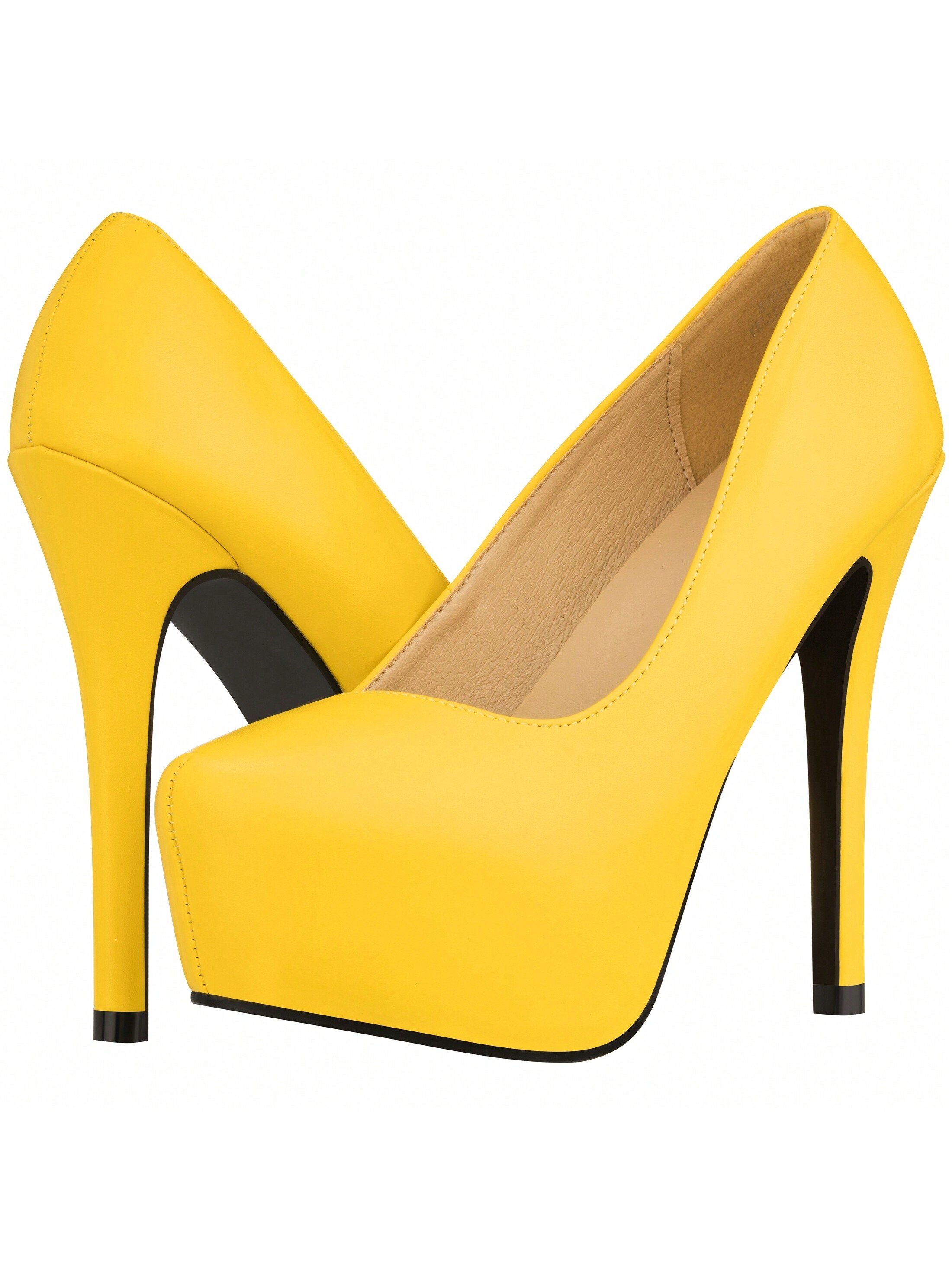 In Yellow Women Pumps