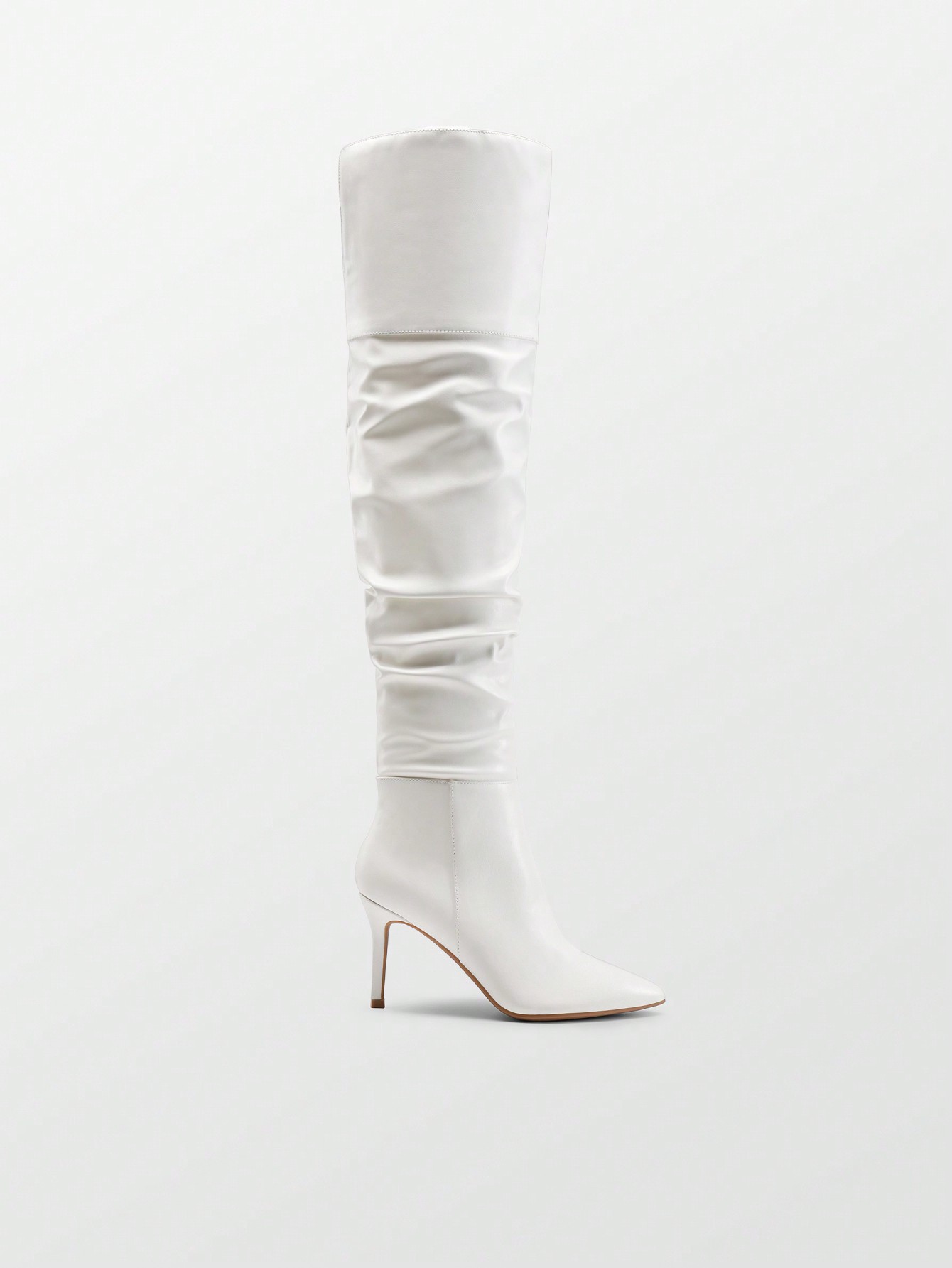 In White Women Over-the-Knee Boots