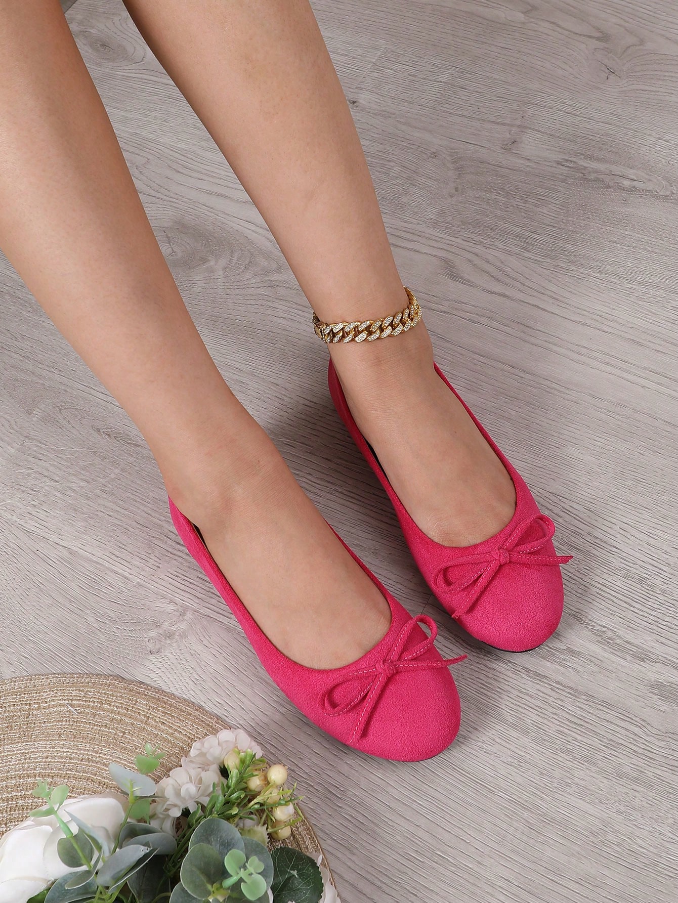 In Hot Pink Women Flats