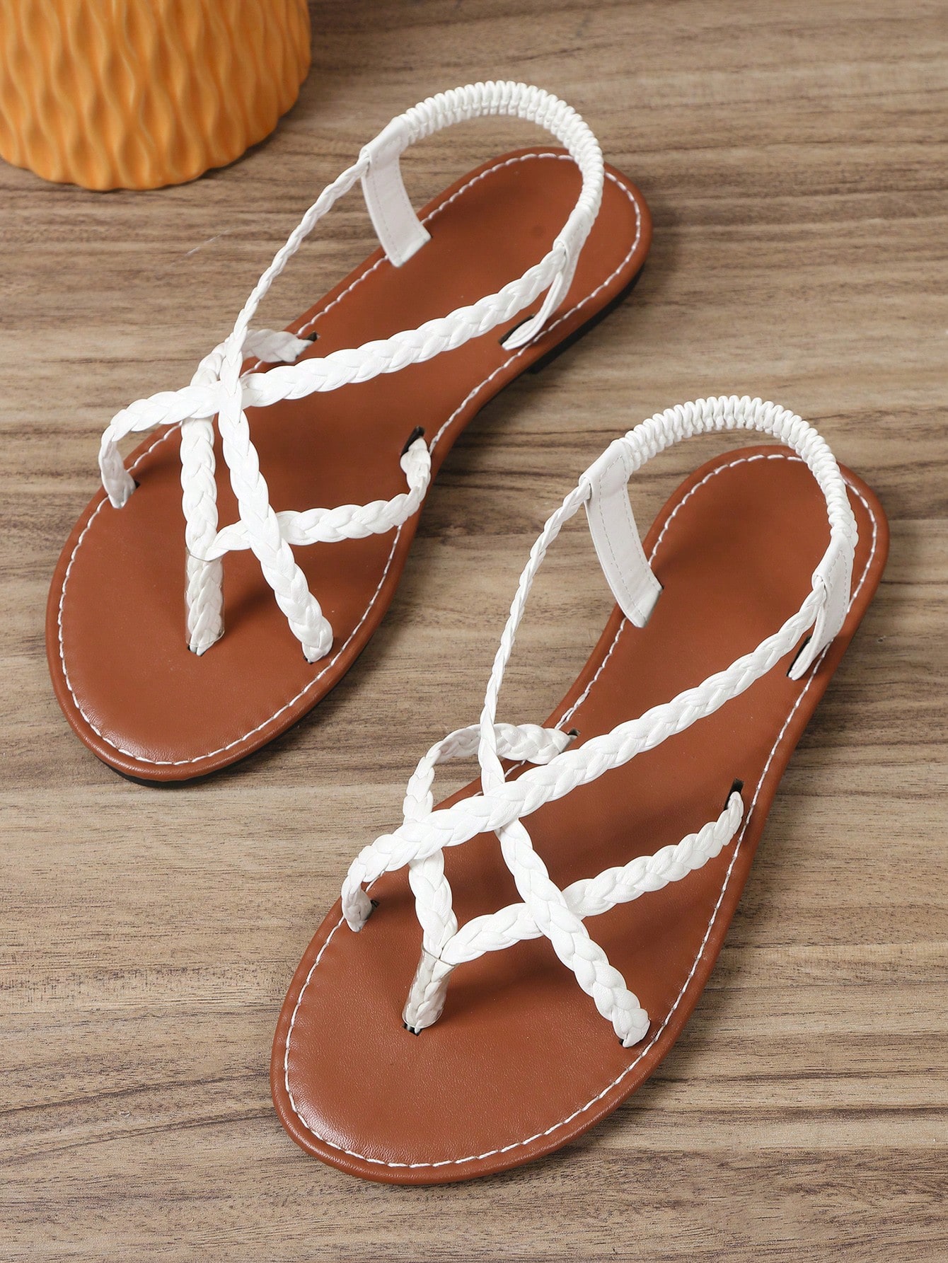 In White Women Flat Sandals