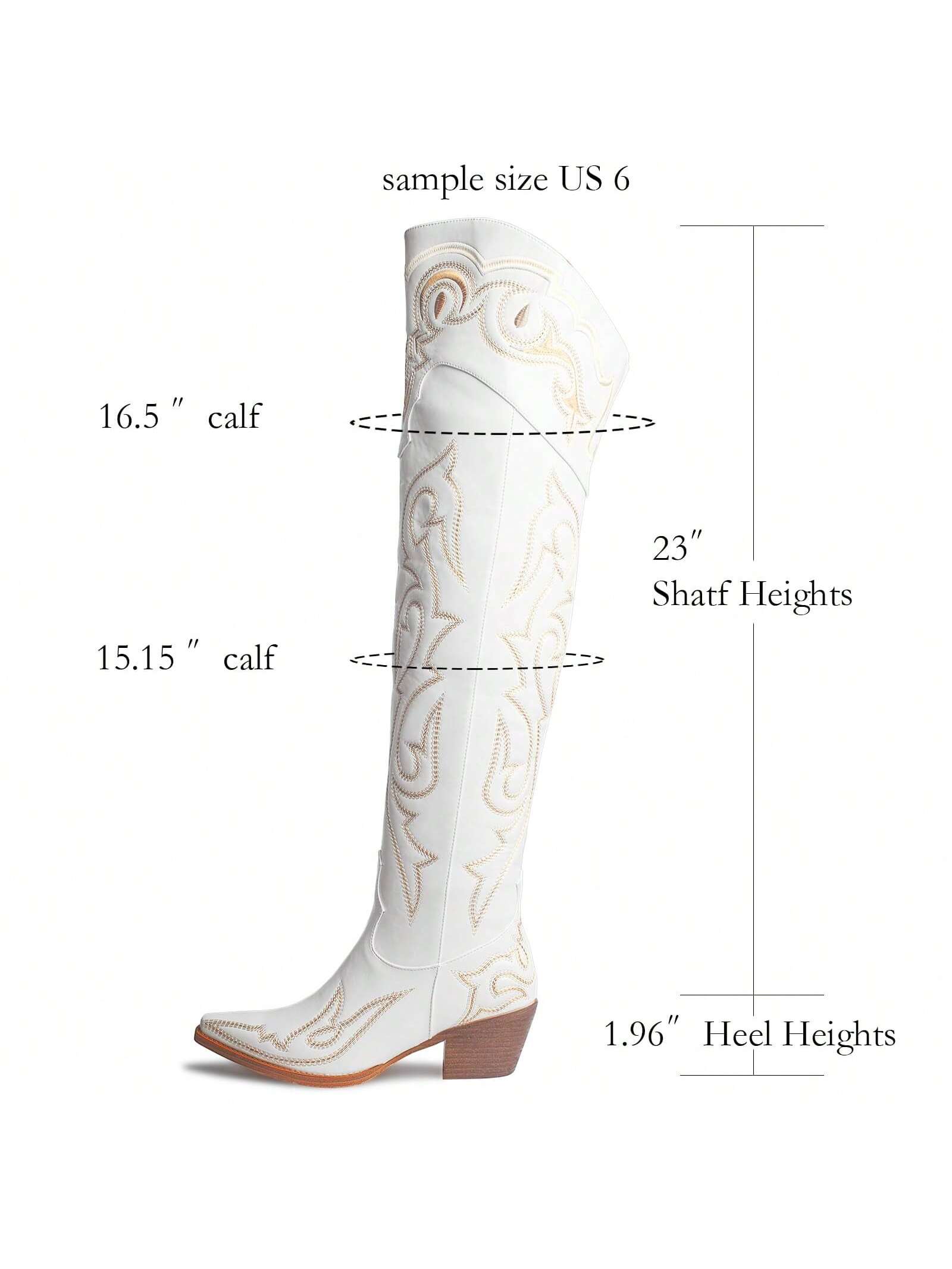 In White Women Over-the-Knee Boots