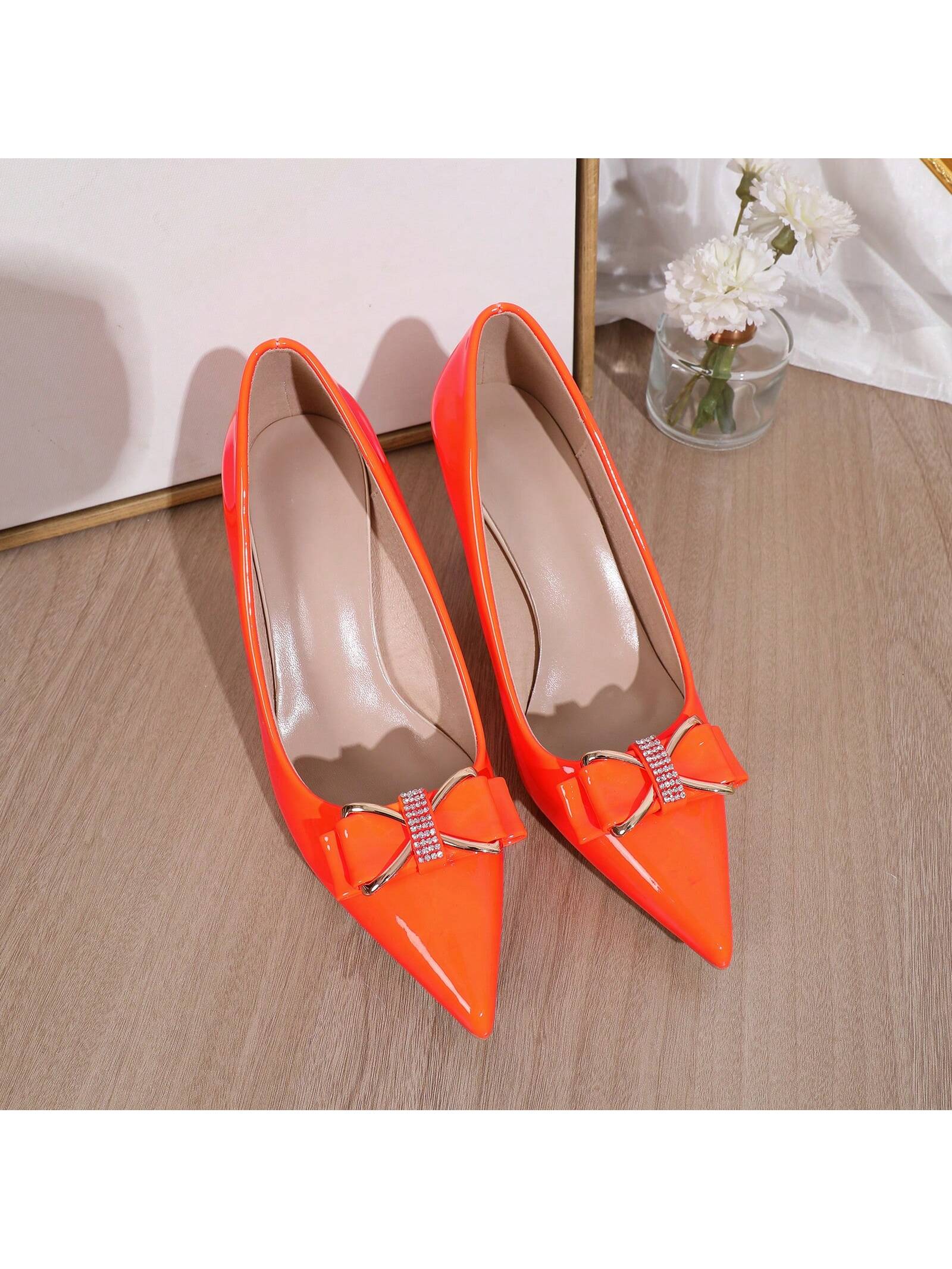 In Orange Women Pumps