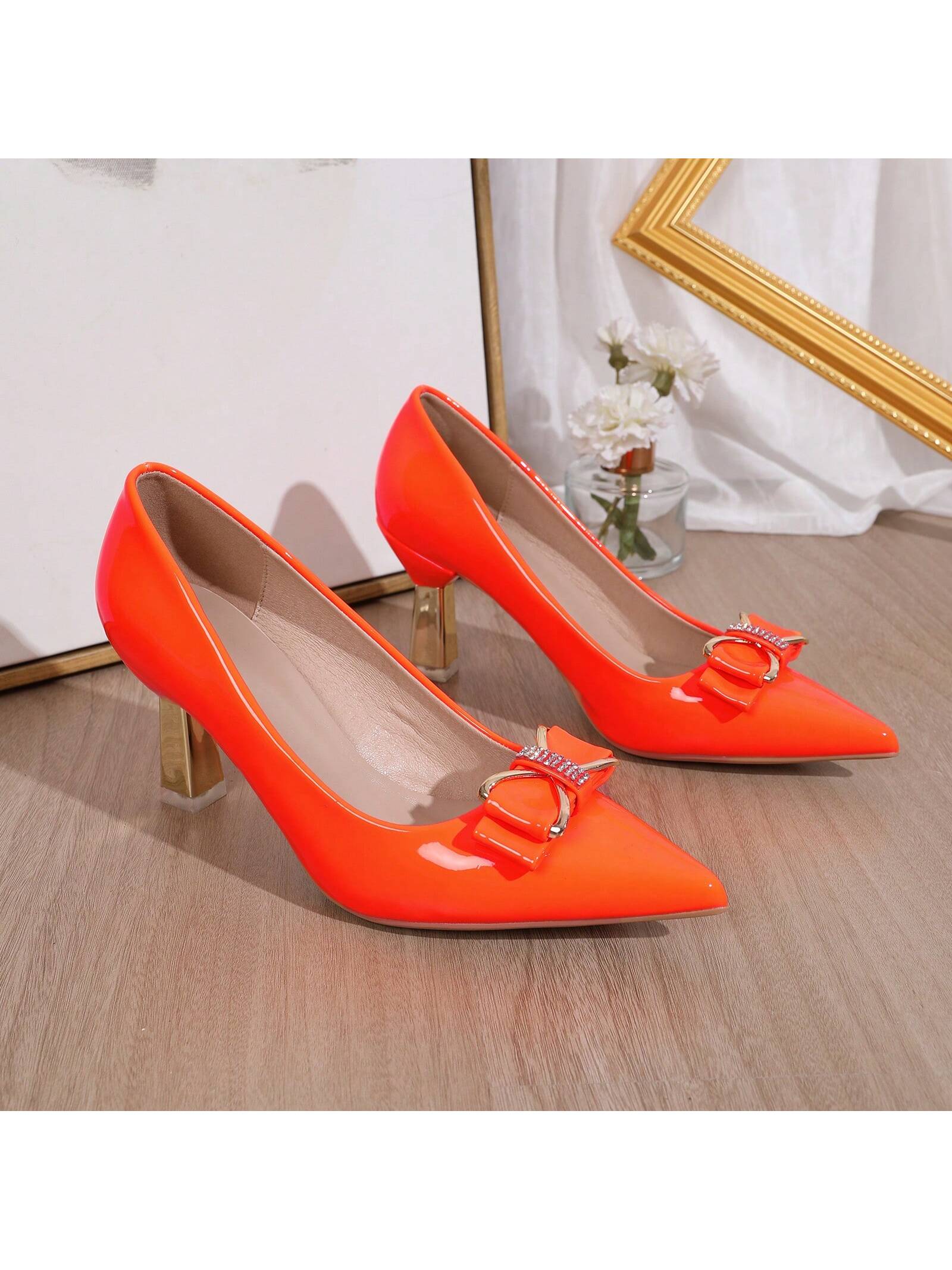 In Orange Women Pumps