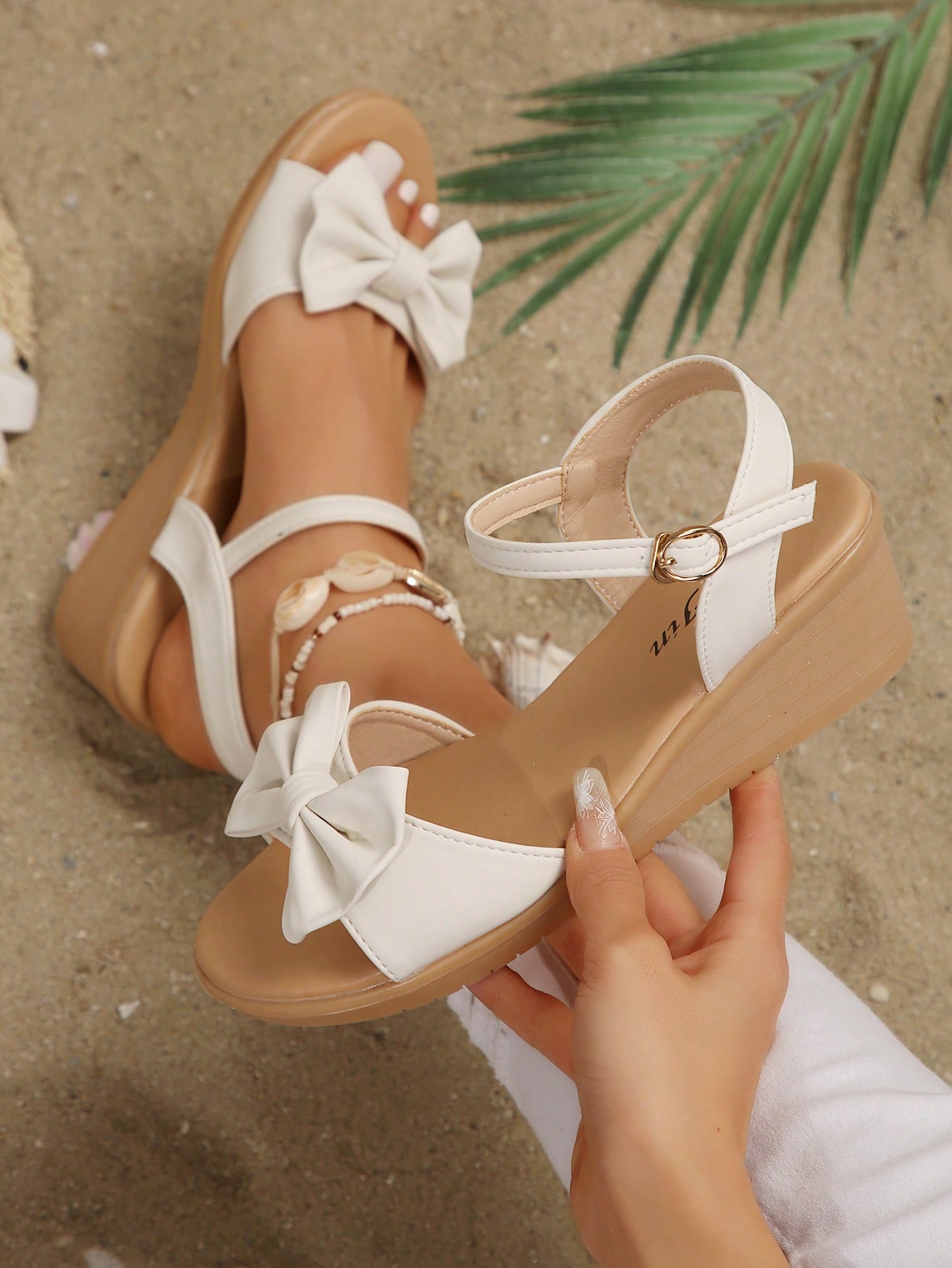 In Beige Women Platforms & Wedge Sandals