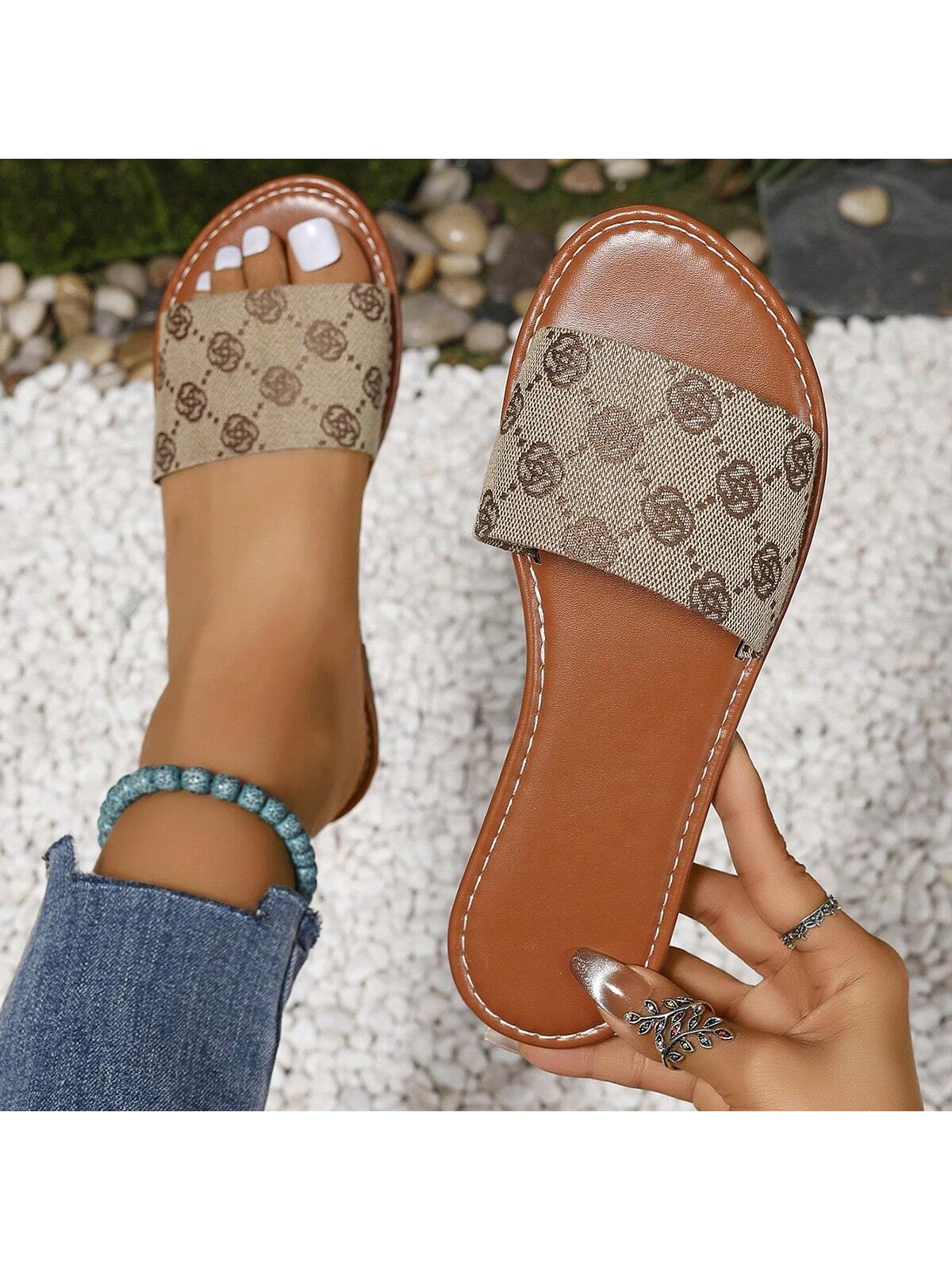 In Brown Women Flip-Flops