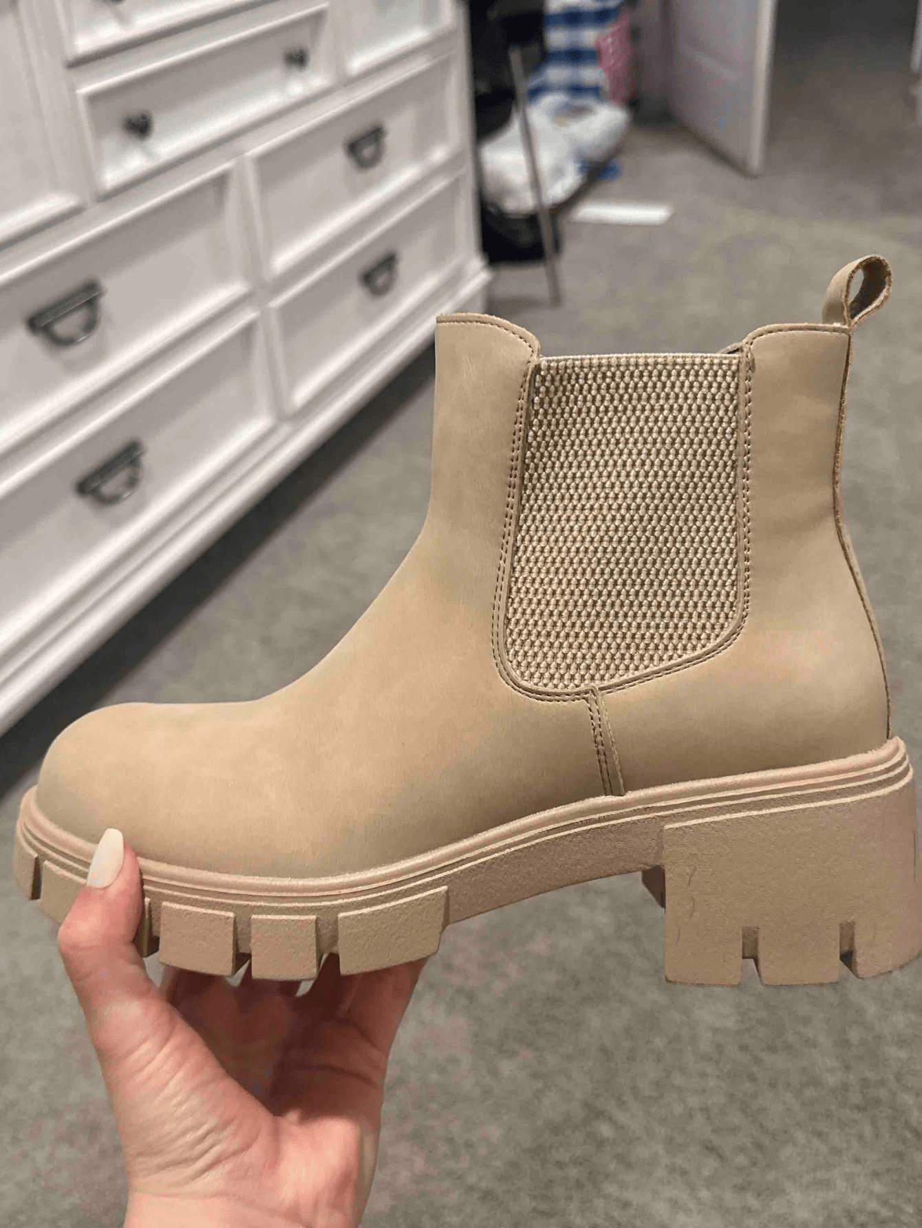 In Beige Women Fashion Boots